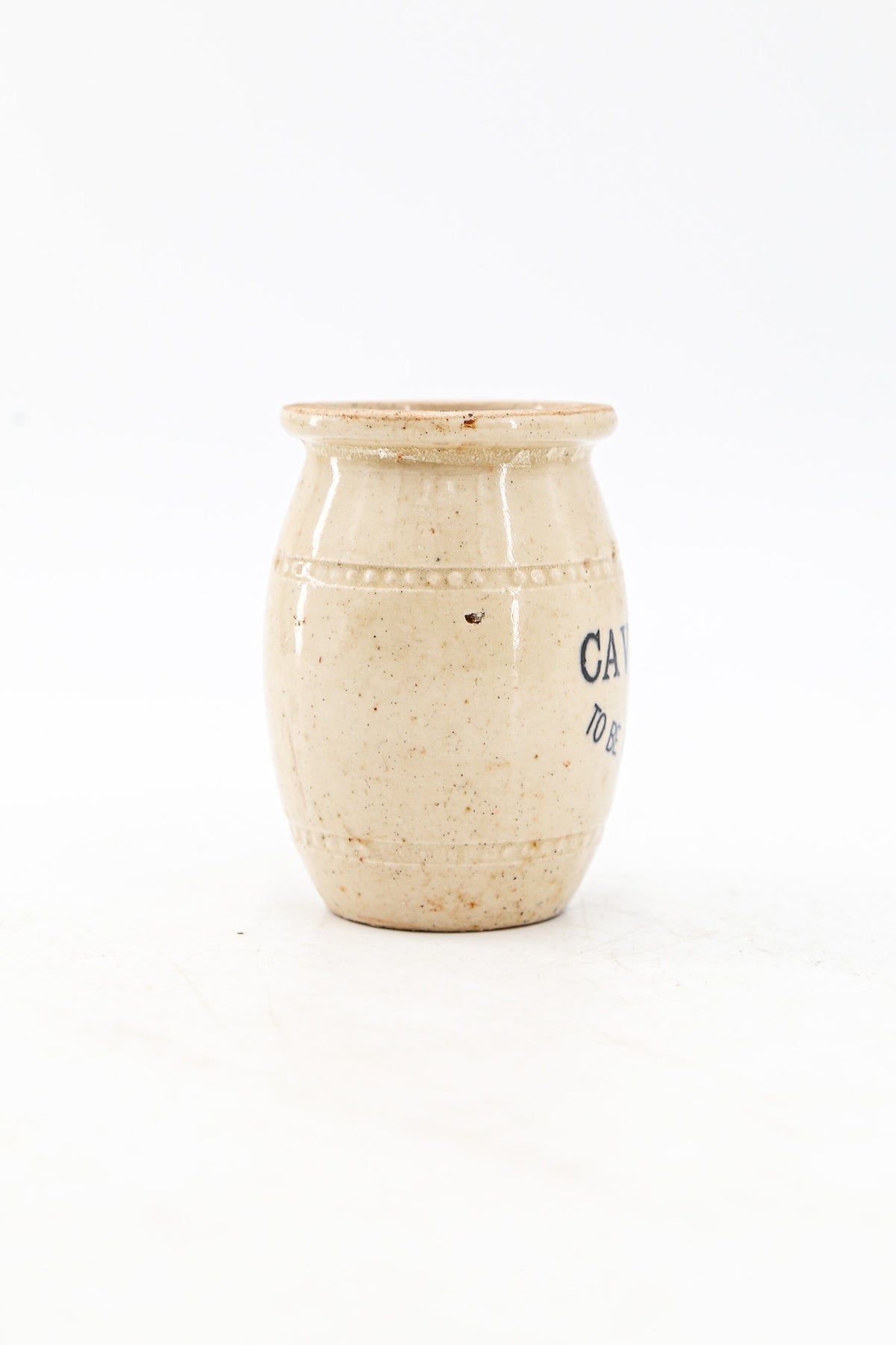 アンティーク ストーンウェア キャビアポット / Antique Stoneware Caviar Pot
