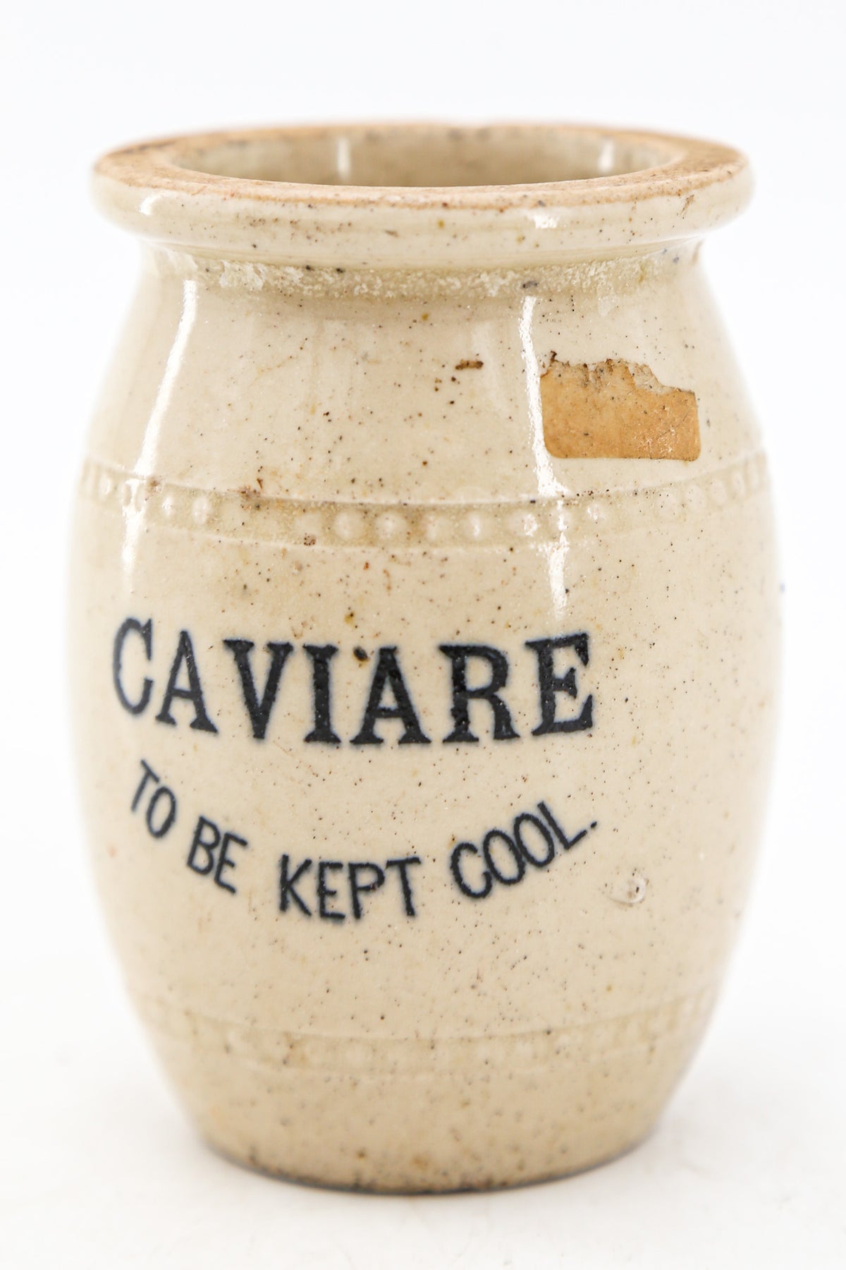 アンティーク ストーンウェア キャビアポット / Antique Stoneware Caviar Pot
