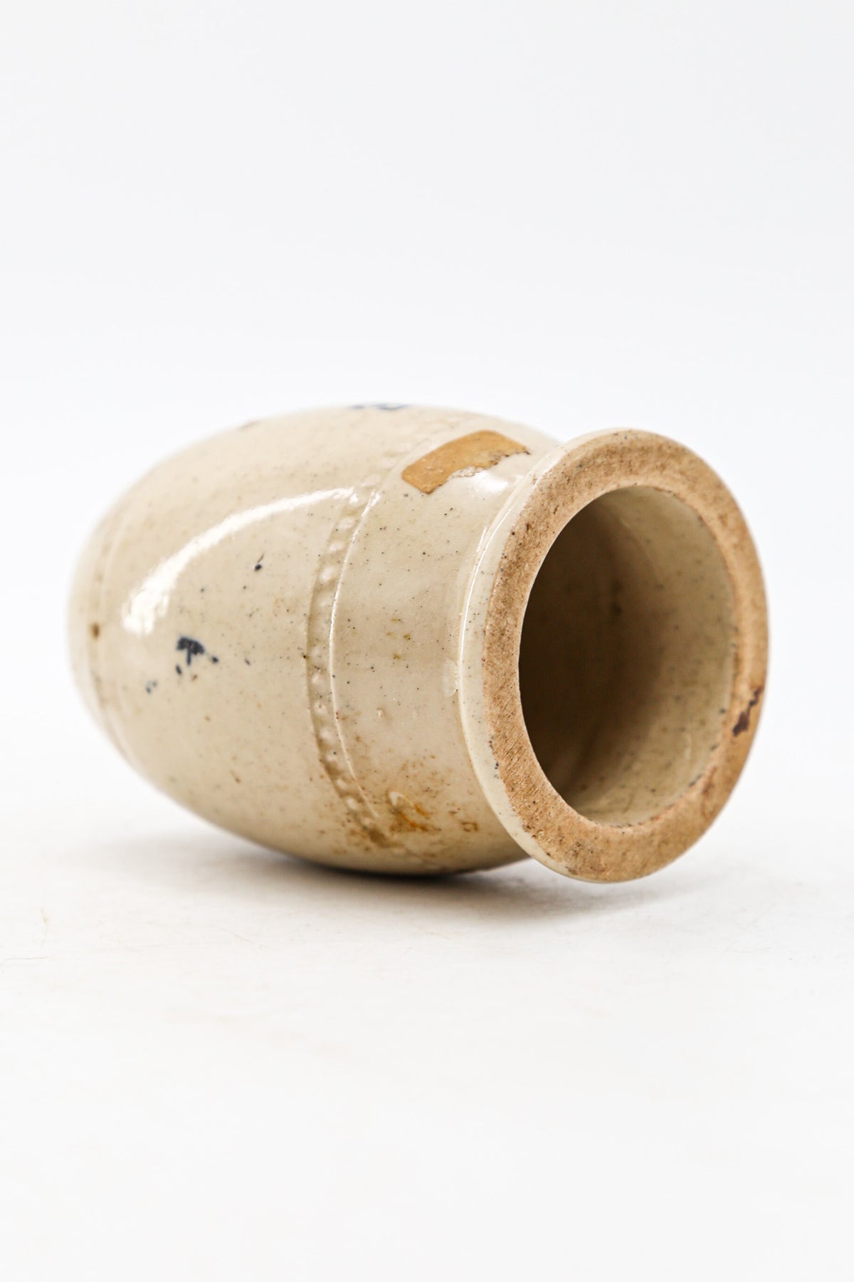 アンティーク ストーンウェア キャビアポット / Antique Stoneware Caviar Pot