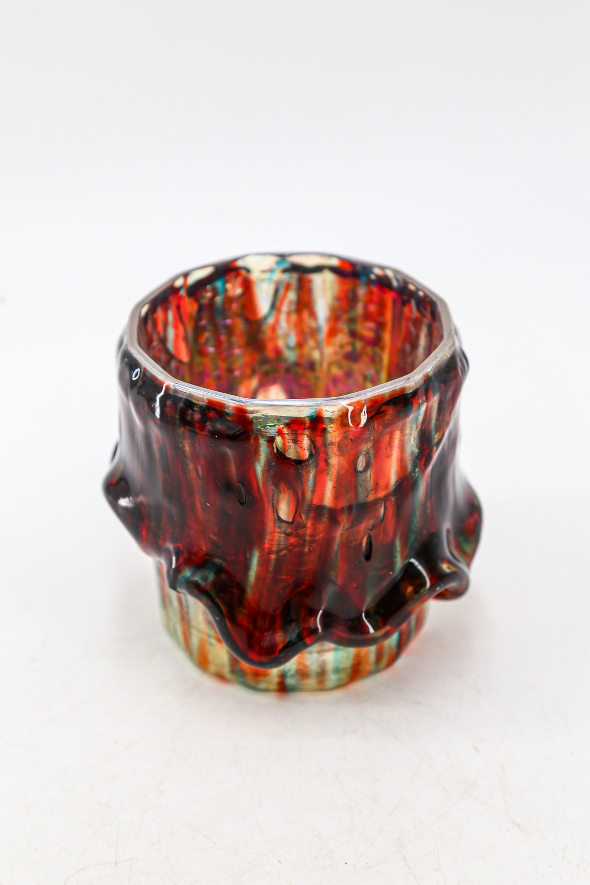 VINTAGE RESIN & GLASS TUMBLER / ヴィンテージ 樹脂デコレーション ガラスグラスタンブラー