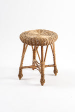 Vintage Rattan Woven Stool / ヴィンテージ ラタン編み スツール