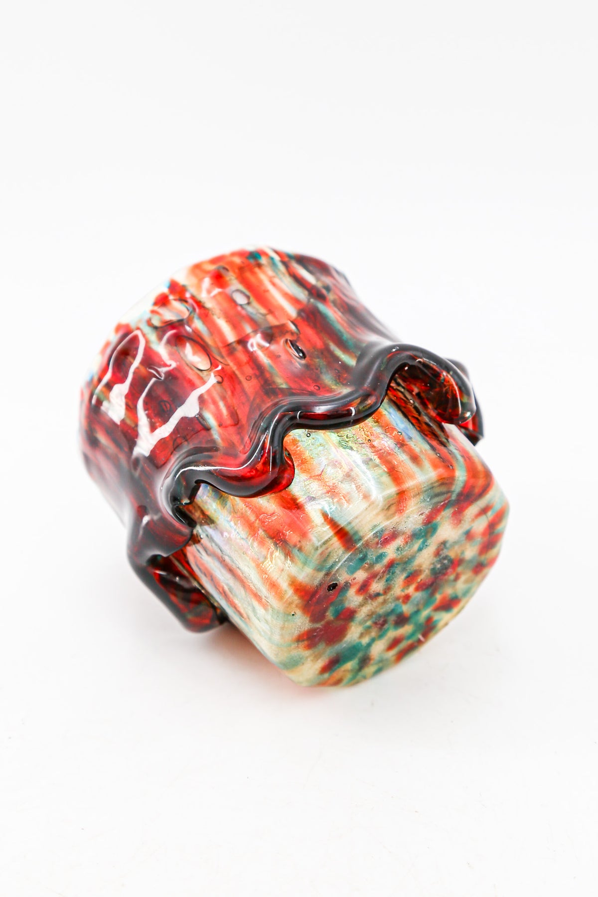 VINTAGE RESIN & GLASS TUMBLER / ヴィンテージ 樹脂デコレーション ガラスグラスタンブラー