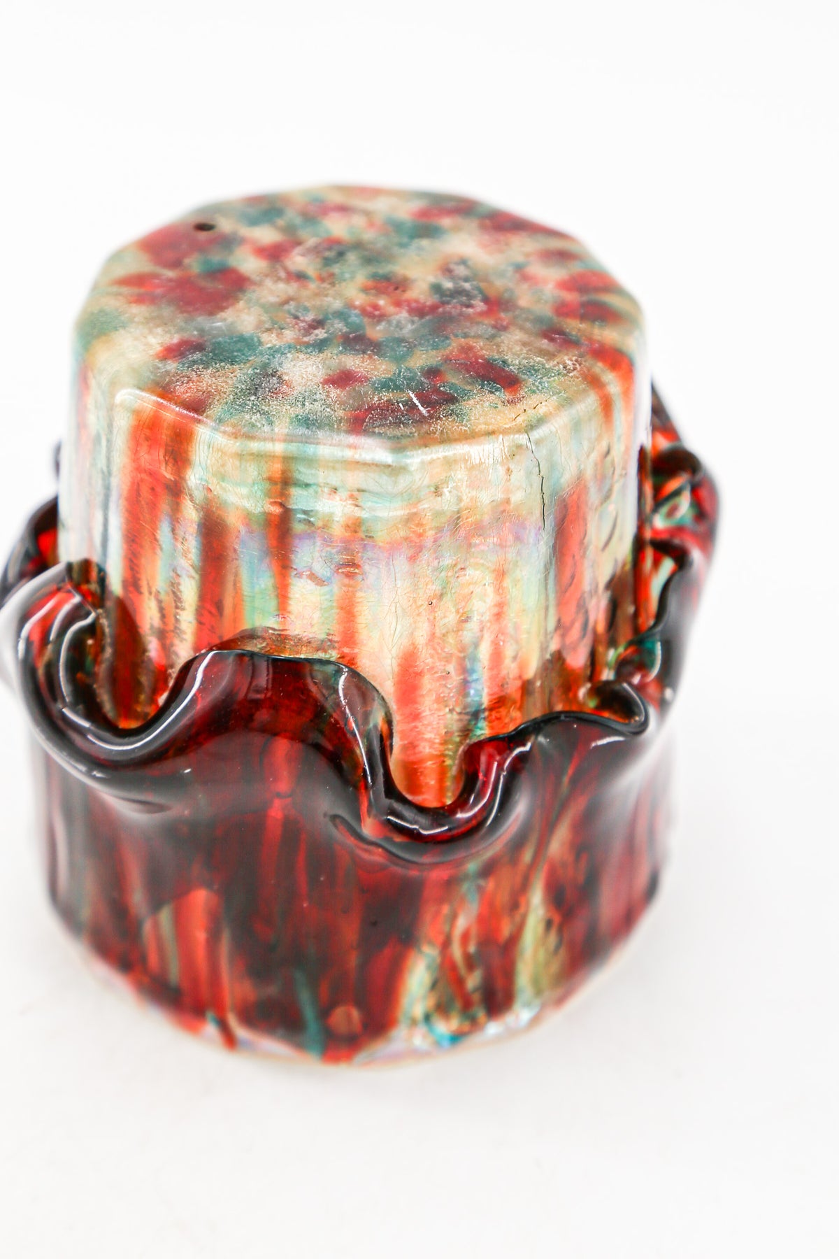 VINTAGE RESIN & GLASS TUMBLER / ヴィンテージ 樹脂デコレーション ガラスグラスタンブラー