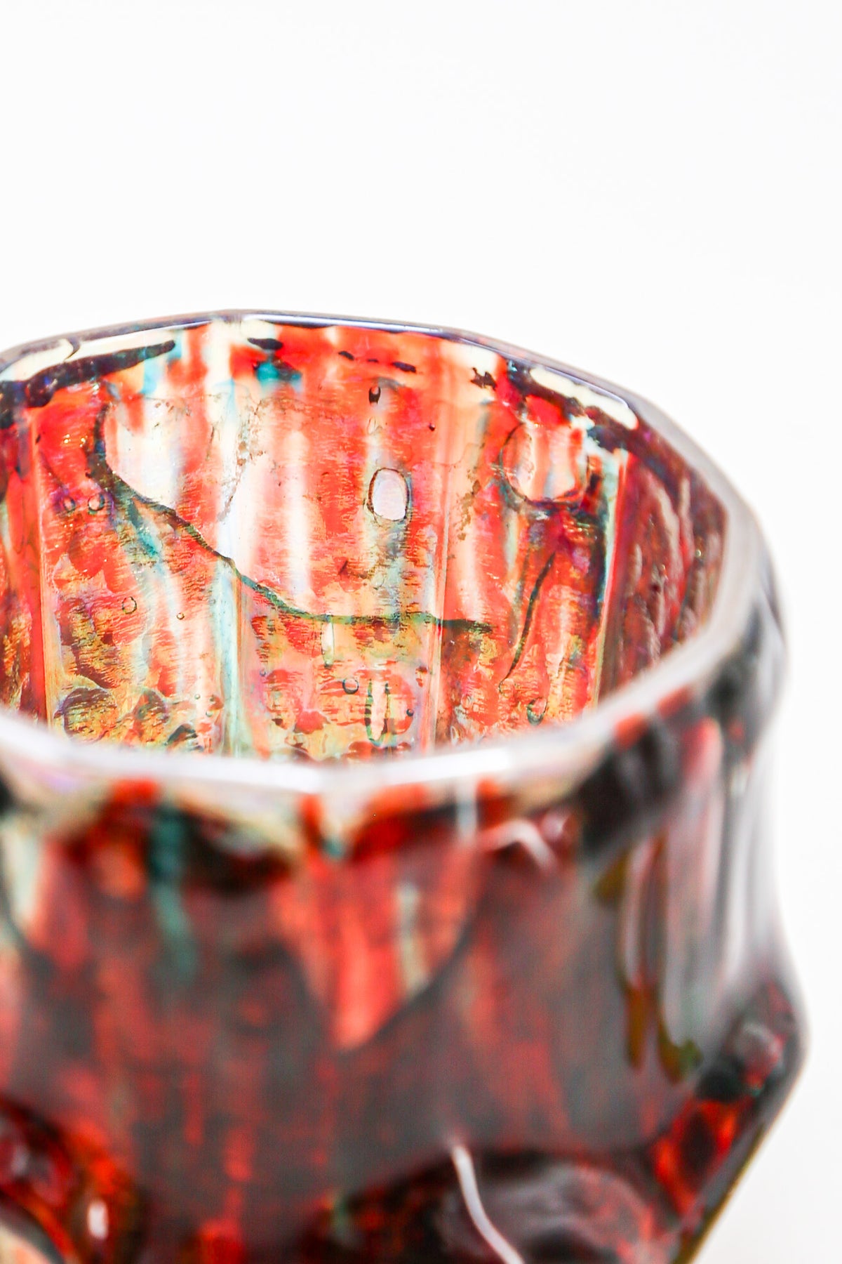 VINTAGE RESIN & GLASS TUMBLER / ヴィンテージ 樹脂デコレーション ガラスグラスタンブラー