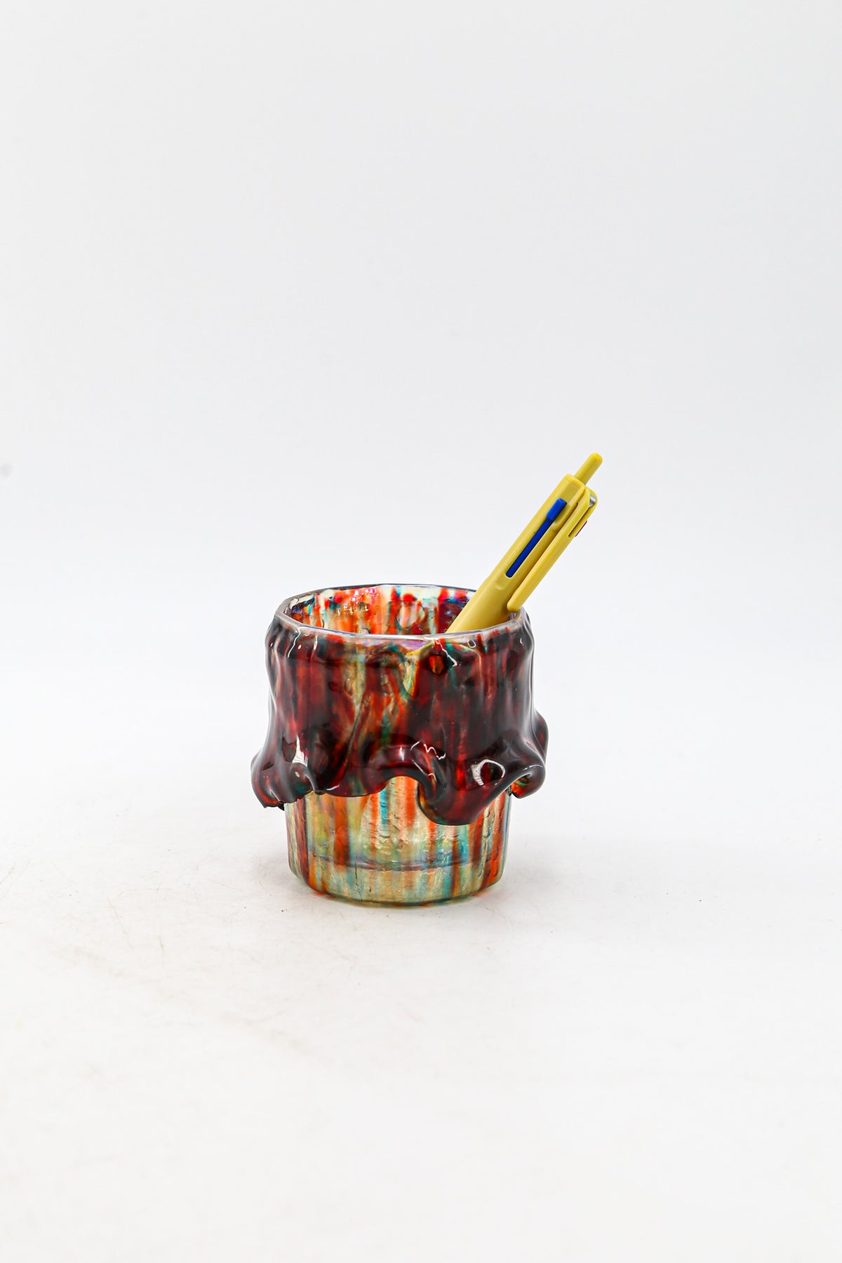 VINTAGE RESIN & GLASS TUMBLER / ヴィンテージ 樹脂デコレーション ガラスグラスタンブラー
