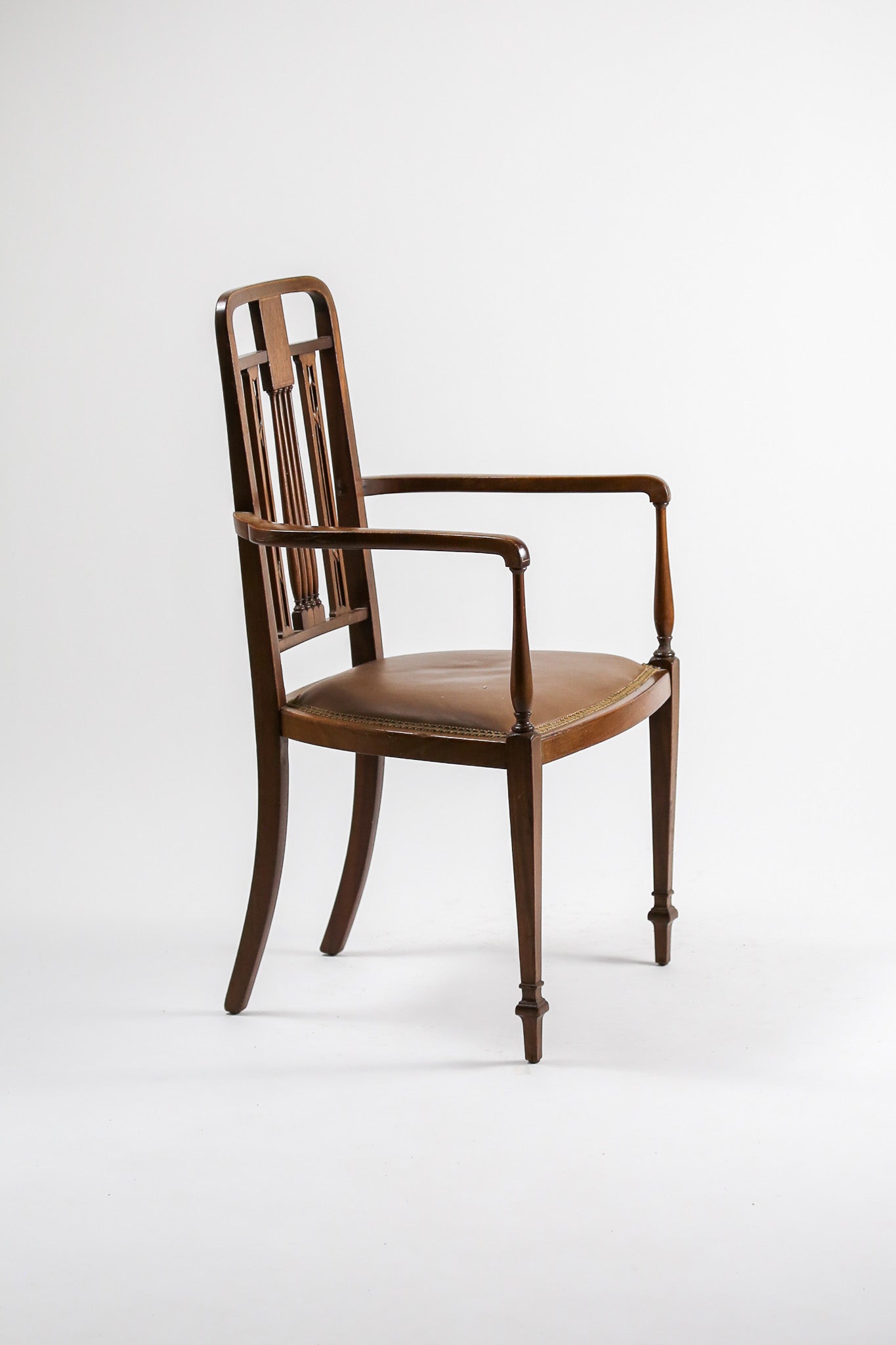 Antique Inlay Armchair / アンティーク インレイ アームチェア