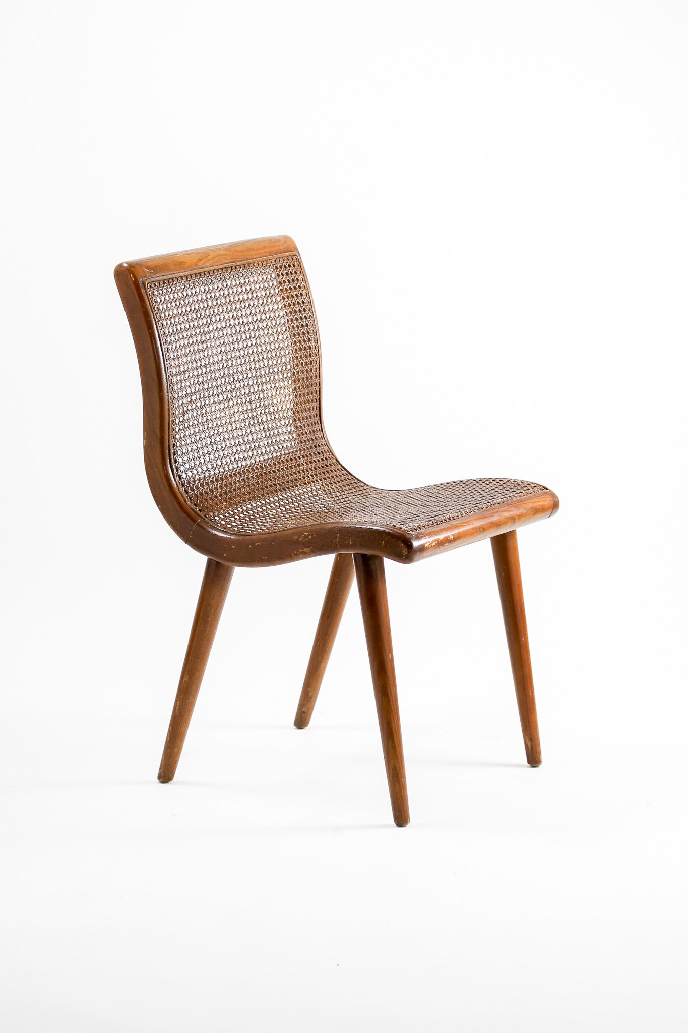 Side Chair with Cane Seat and Back / ラタン編みサイドチェア