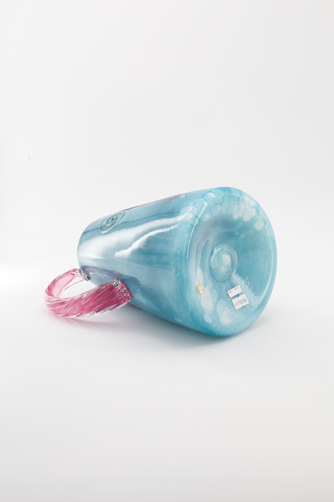 Art Glass Face Motif Object 3pc Set (Signed, 1992) / アートガラス フェイスモチーフ オブジェ 3点セット（サイン入り）