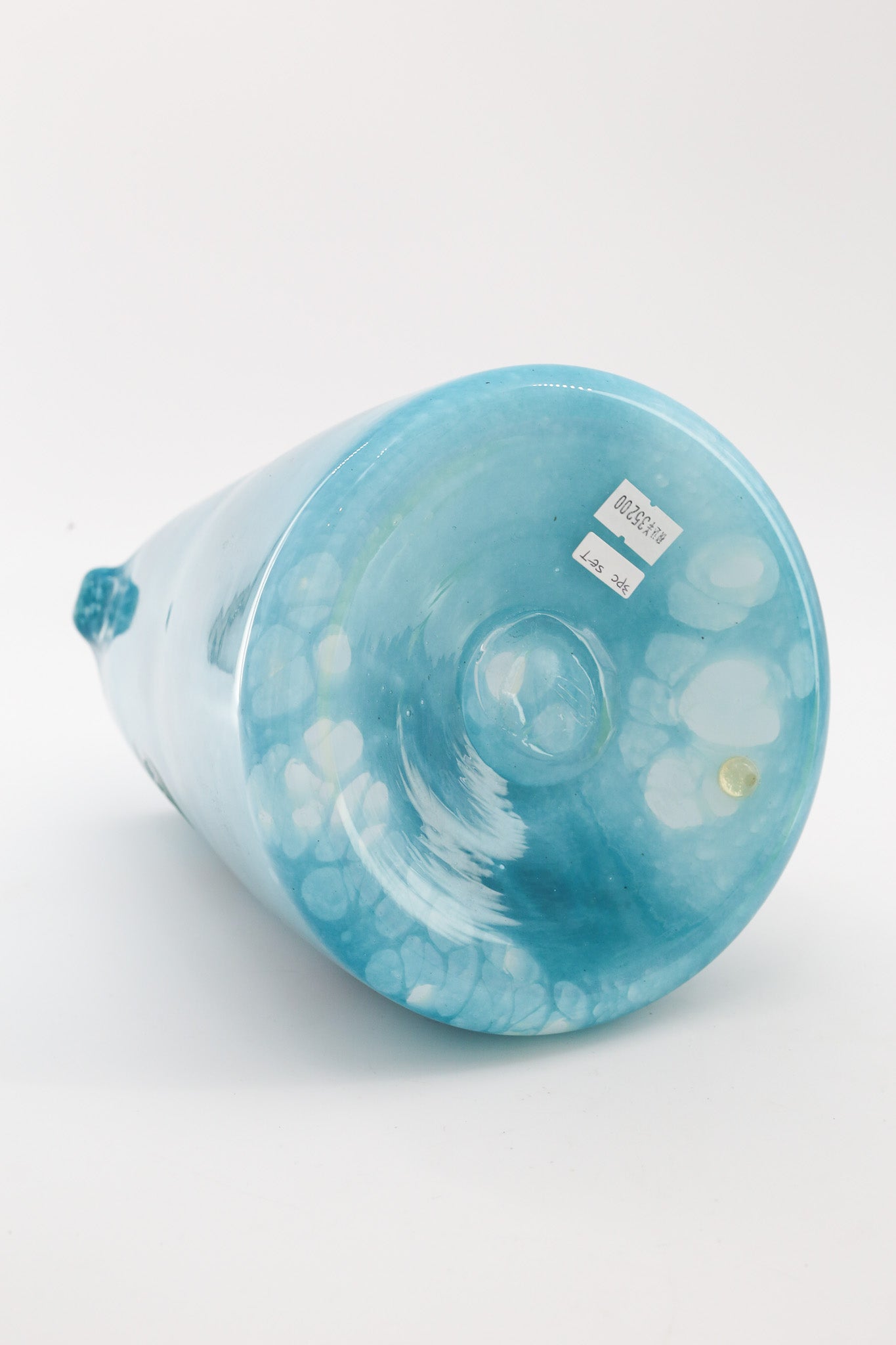 Art Glass Face Motif Object 3pc Set (Signed, 1992) / アートガラス フェイスモチーフ オブジェ 3点セット（サイン入り）