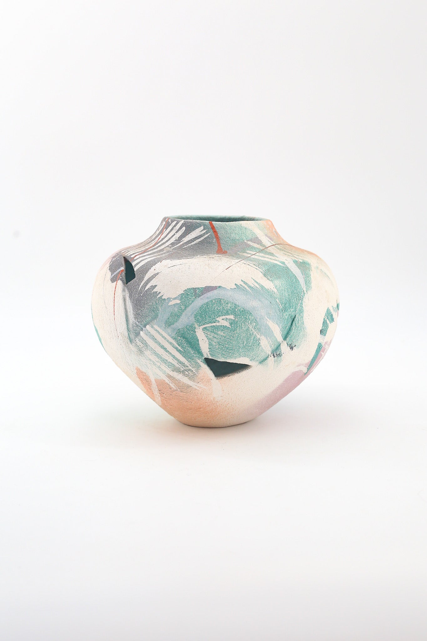 Abstract Painted Ceramic Vessel / アブストラクト・ペインテッド・セラミック・ヴェセル