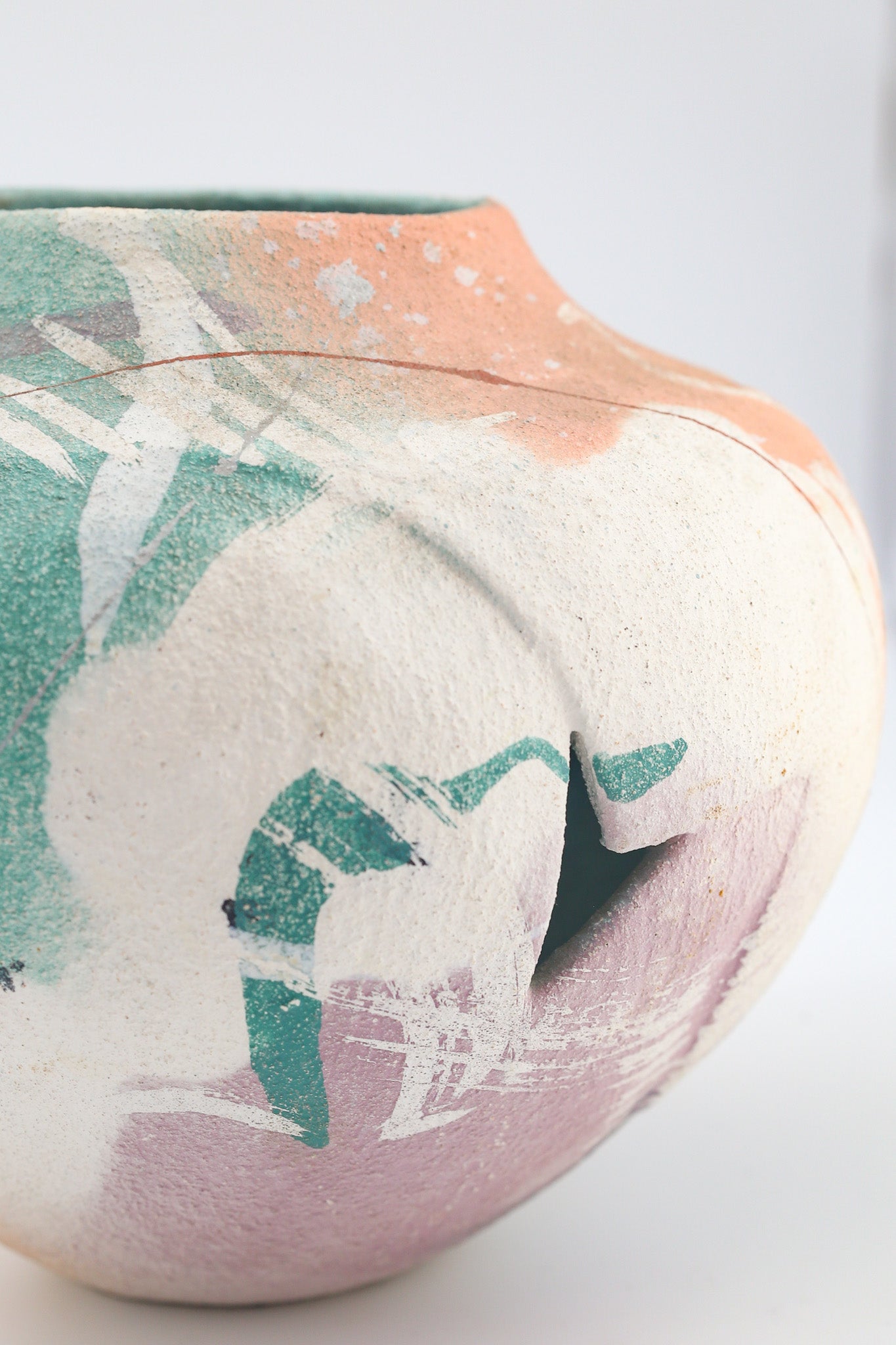 Abstract Painted Ceramic Vessel / アブストラクト・ペインテッド・セラミック・ヴェセル
