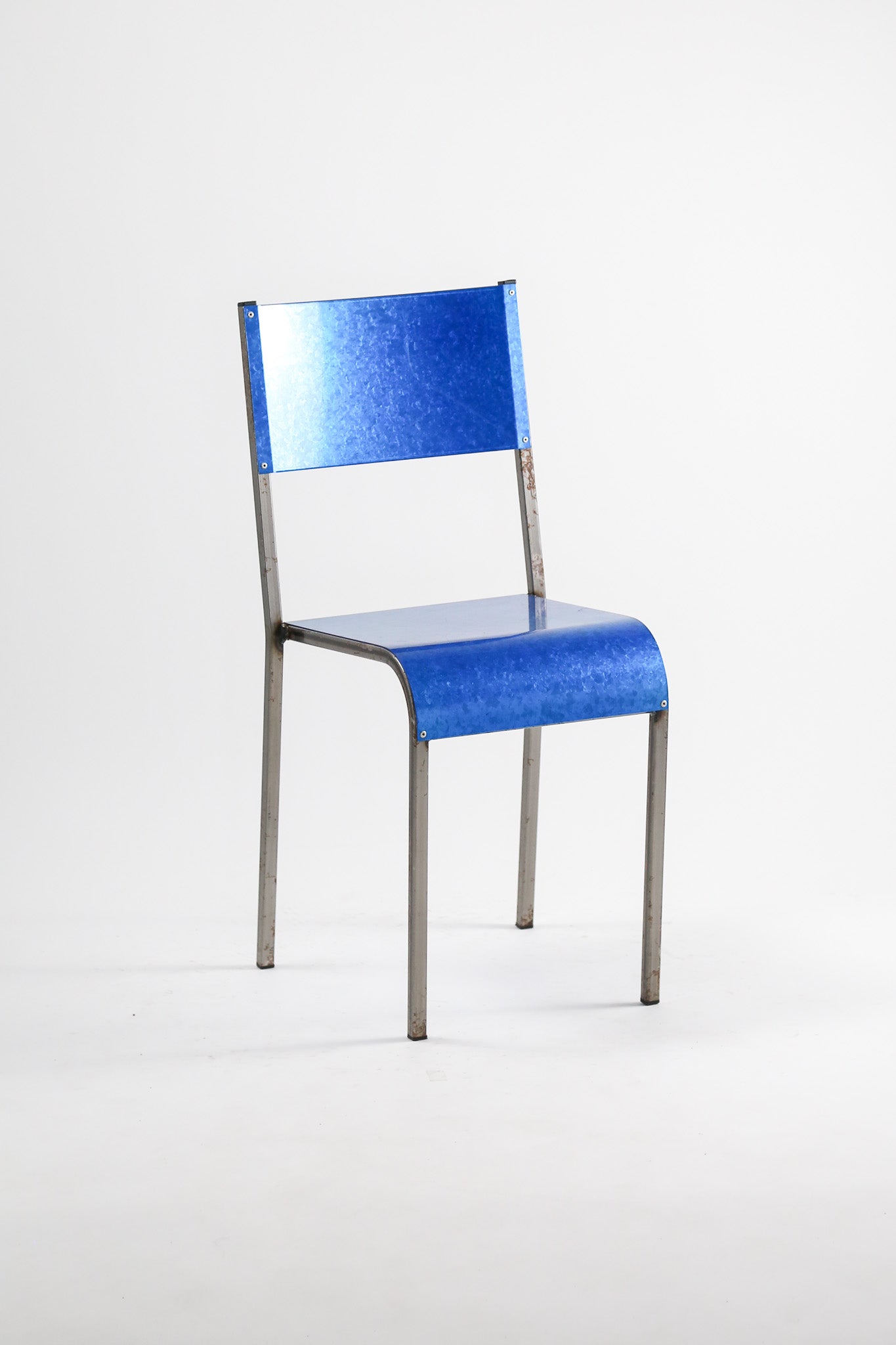 Blue Metal Chair by Parisotto / ブルーメタルチェア – STORE IN