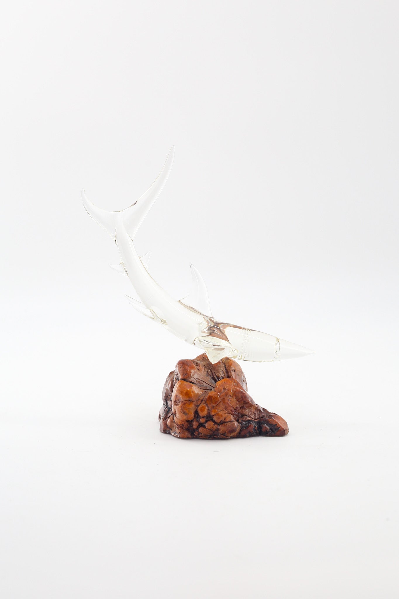 Glass Shark Sculpture / ガラス サメのオブジェ