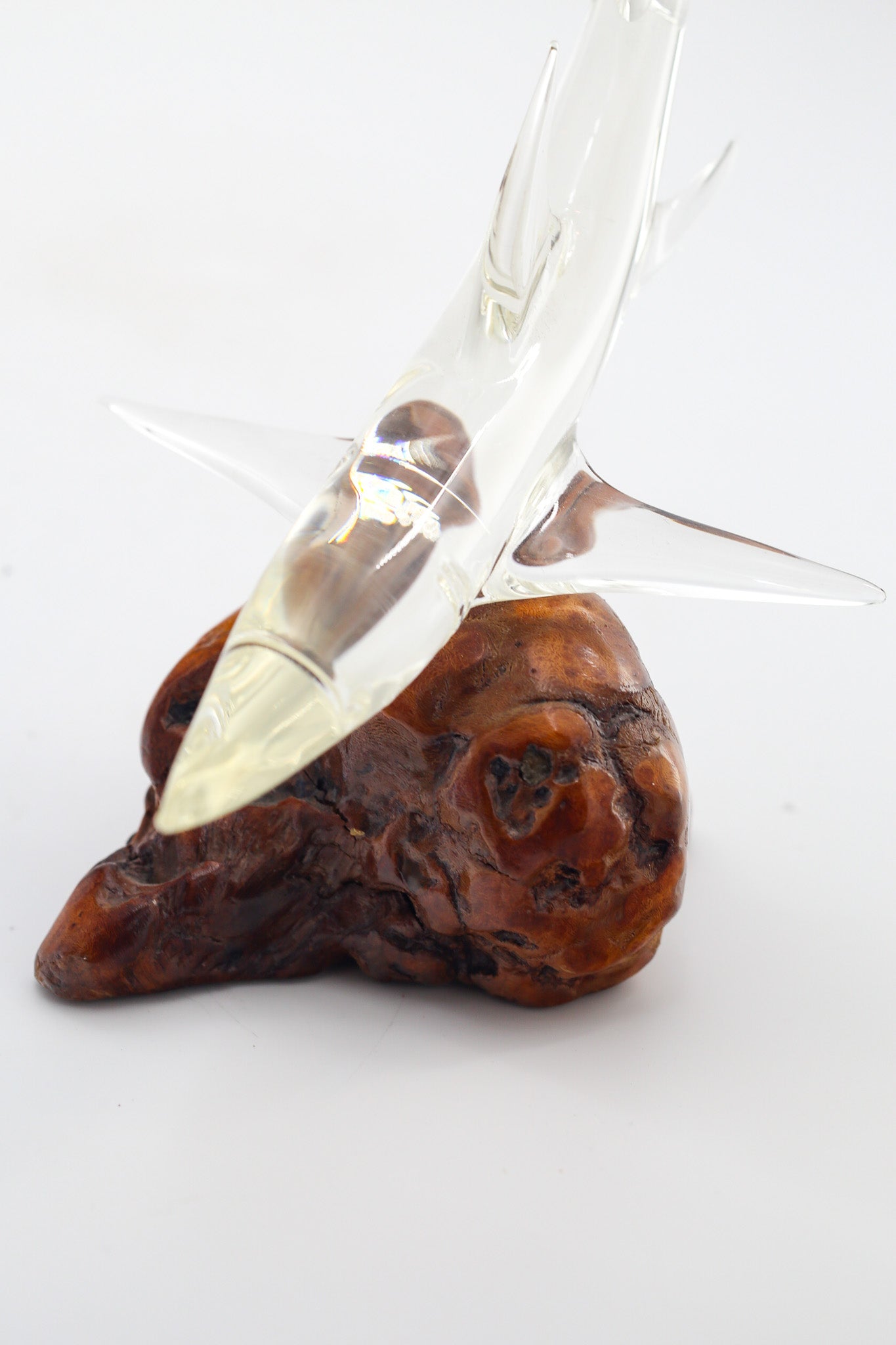 Glass Shark Sculpture / ガラス サメのオブジェ
