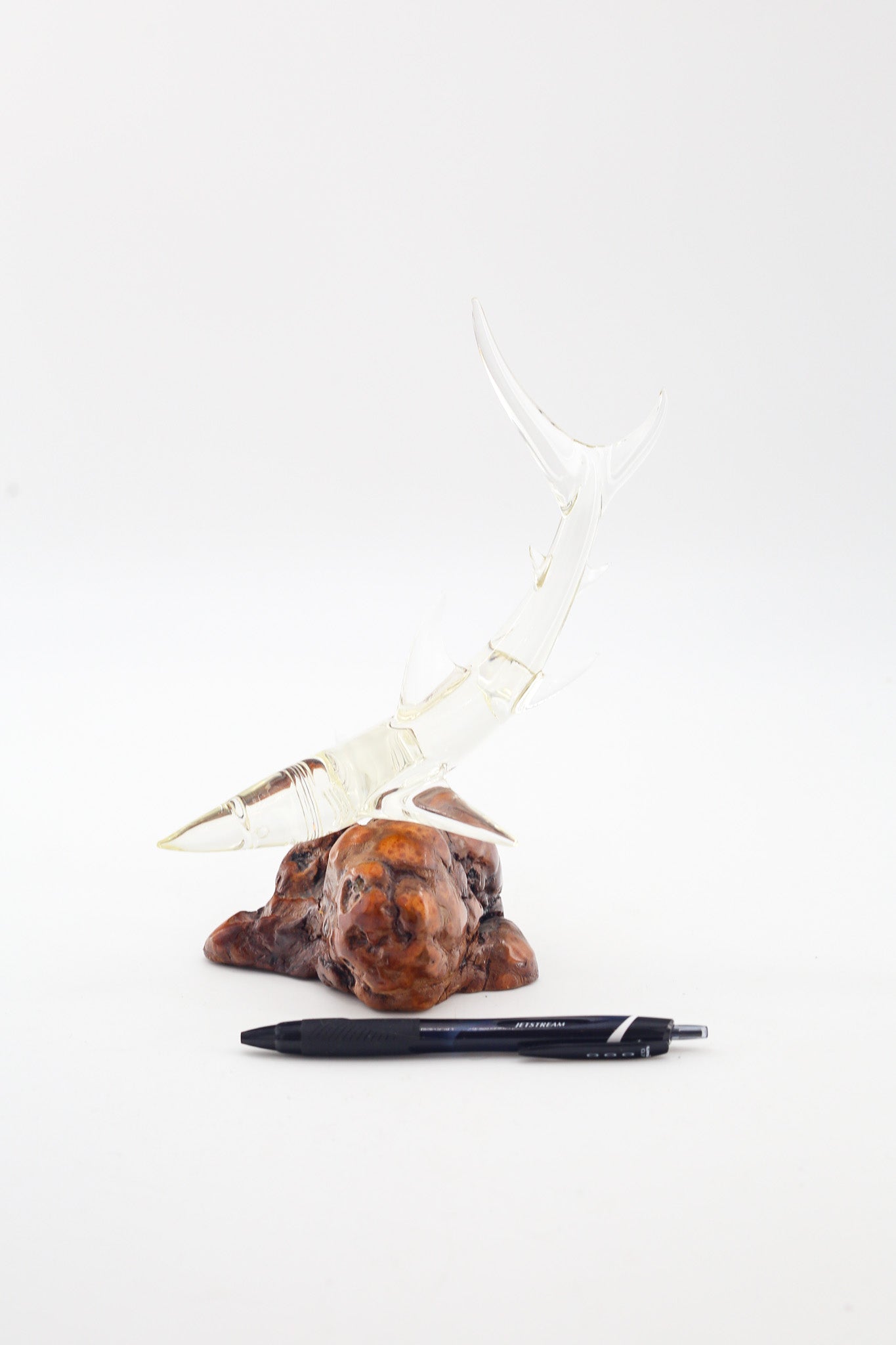 Glass Shark Sculpture / ガラス サメのオブジェ