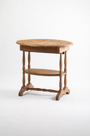 Antique Games Table with Hand-Painted Top / アンティーク ゲームテーブル（ハンドペイント）