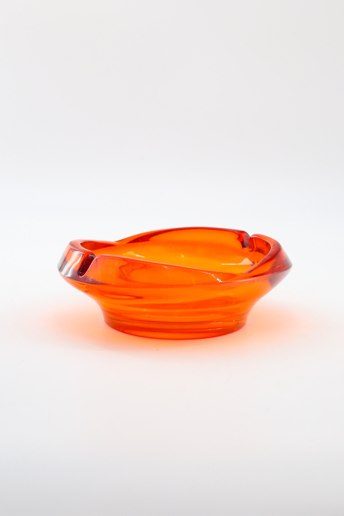 Vintage Orange Glass Ashtray / ヴィンテージ オレンジガラス 灰皿
