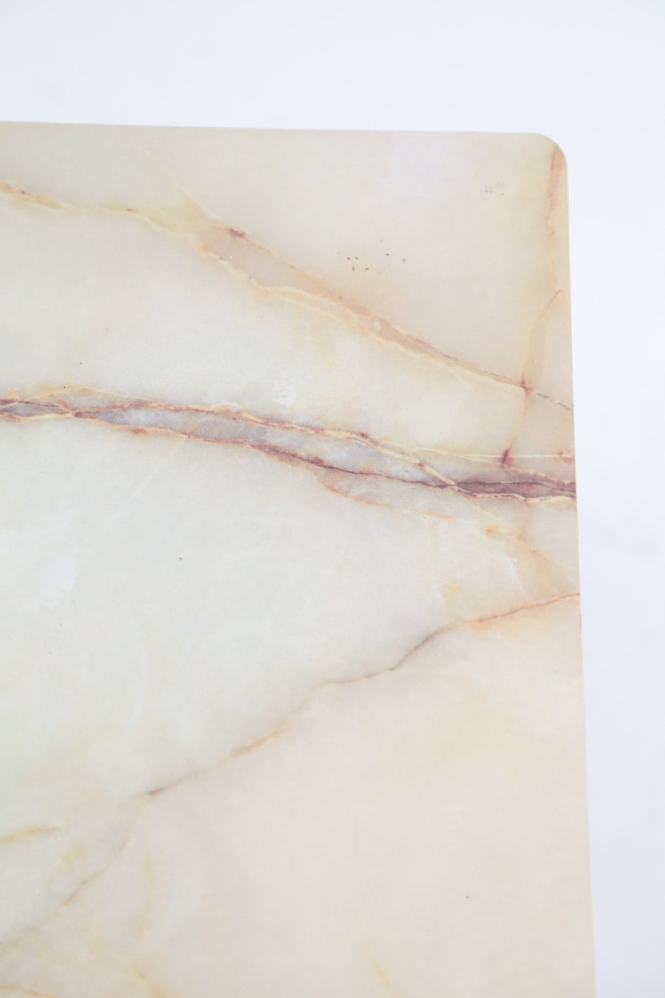 Square Side Table with Faux Marble Top / 大理石調天板 スクエアサイドテーブル