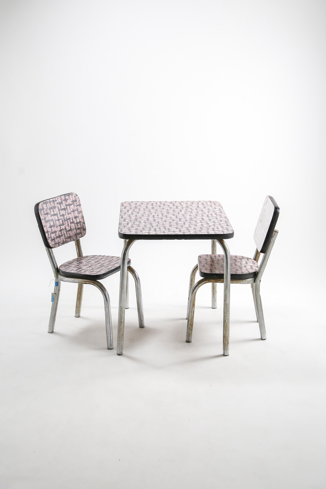 Patterned Top Side Table / 柄入りメラミントップ サイドテーブル