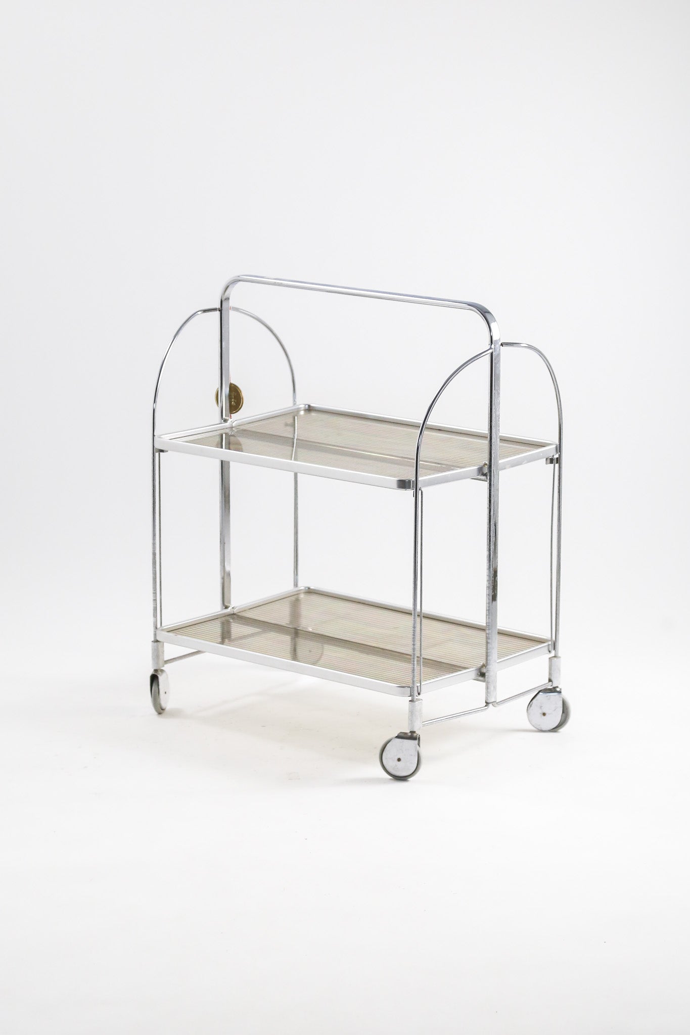 Chrome Acrylic Folding Wagon / クローム×アクリルトレー 折りたたみワゴン