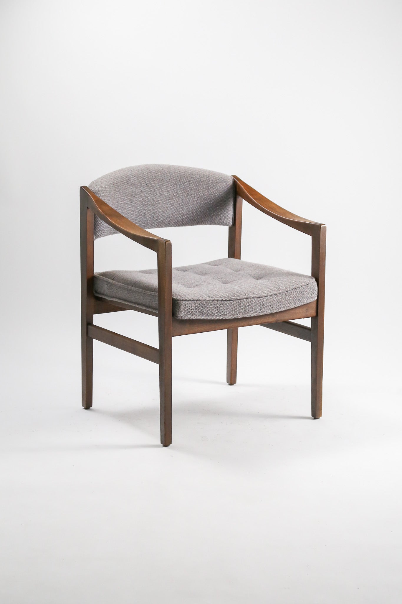 Gray Fabric Armchair / グレー生地 アームチェア