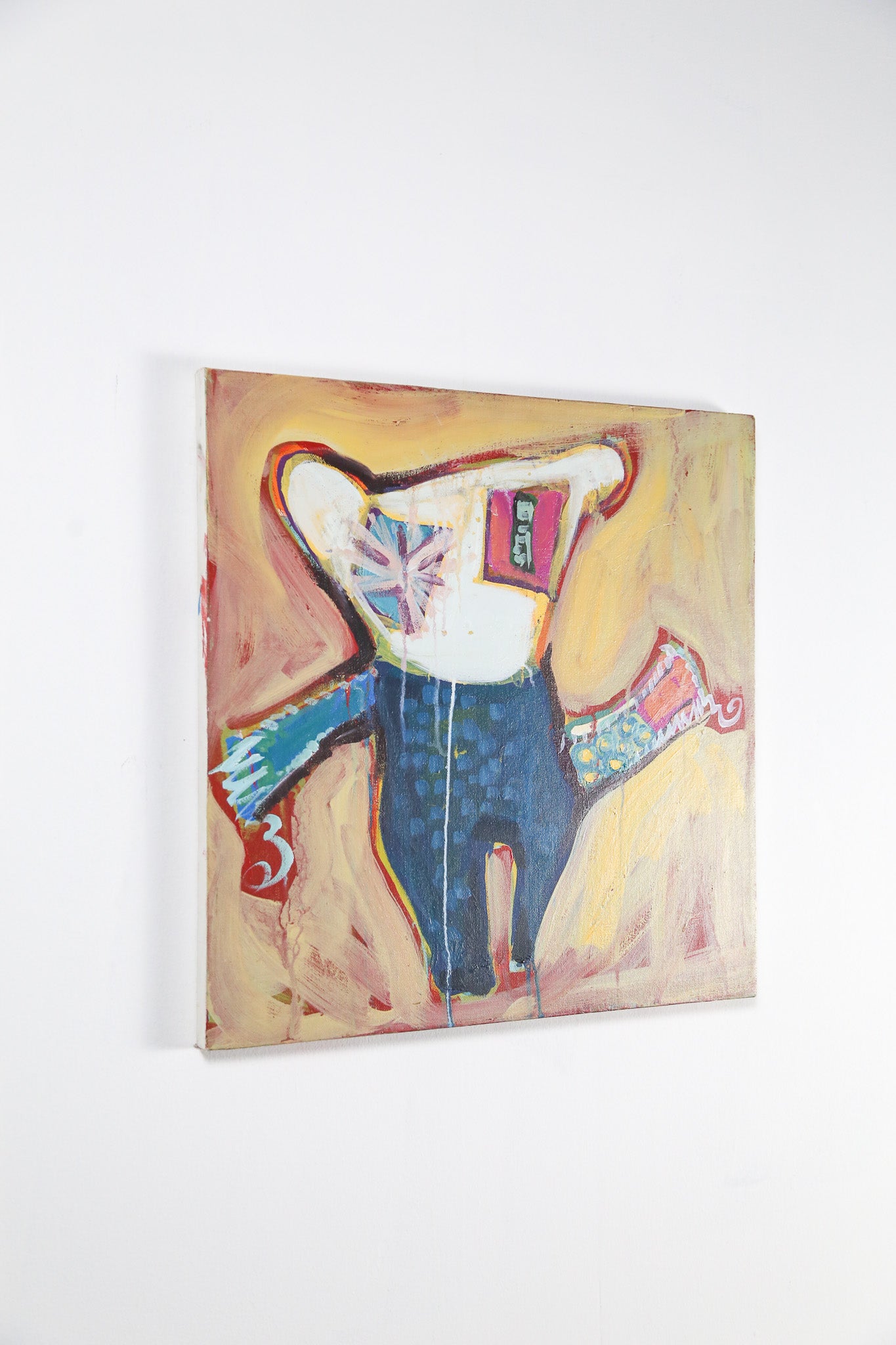 White Monster Canvas Wall Art / 白モンスター　キャンバス　ウォールアート