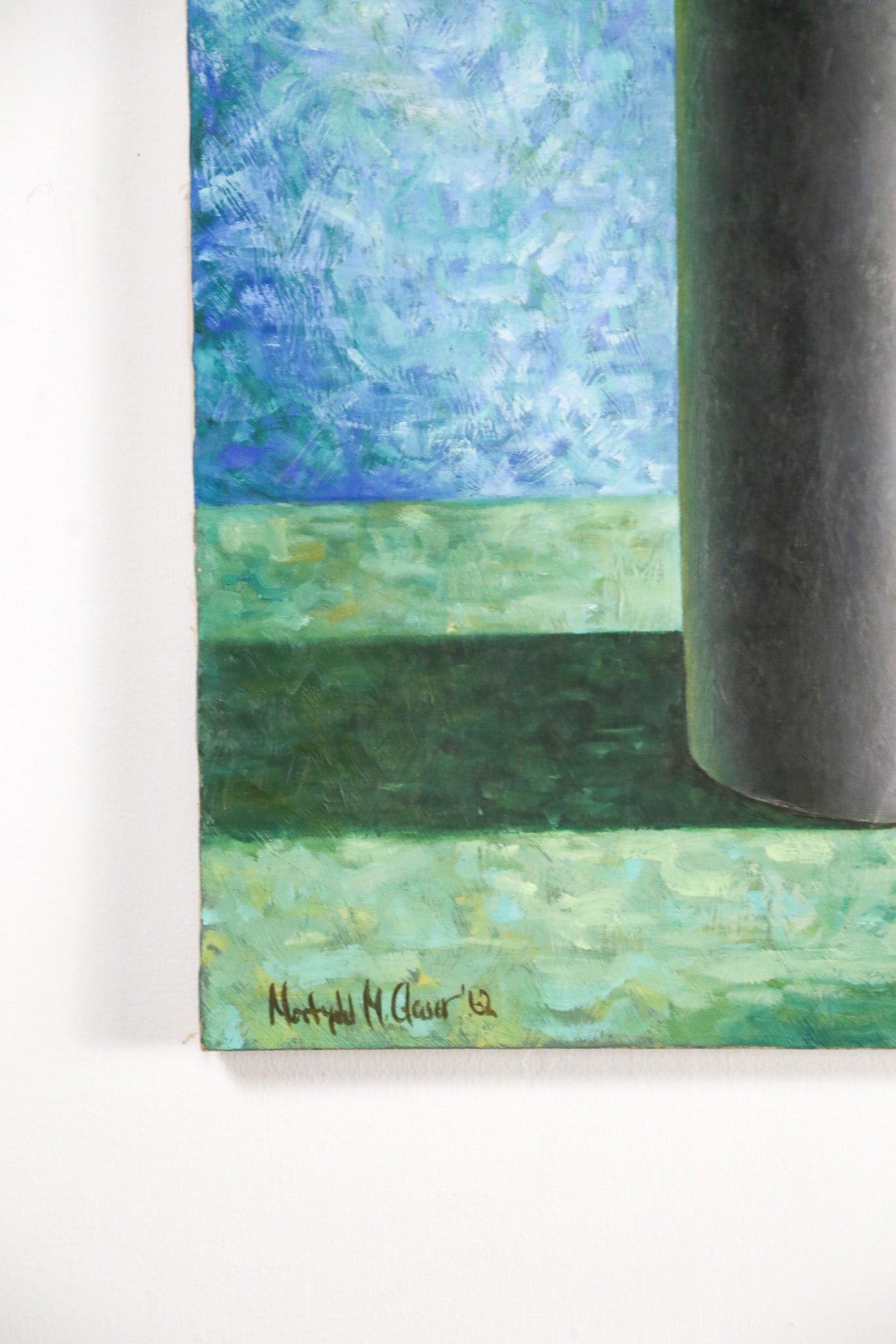 Cylinder Motif Canvas Wall Art / 円筒モチーフ キャンバス ウォールアート