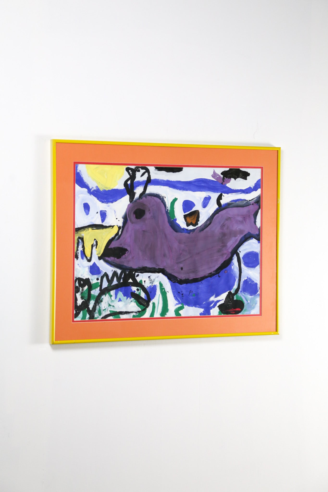 Purple Bird Wall Art / ムラサキのトリ ウォールアート