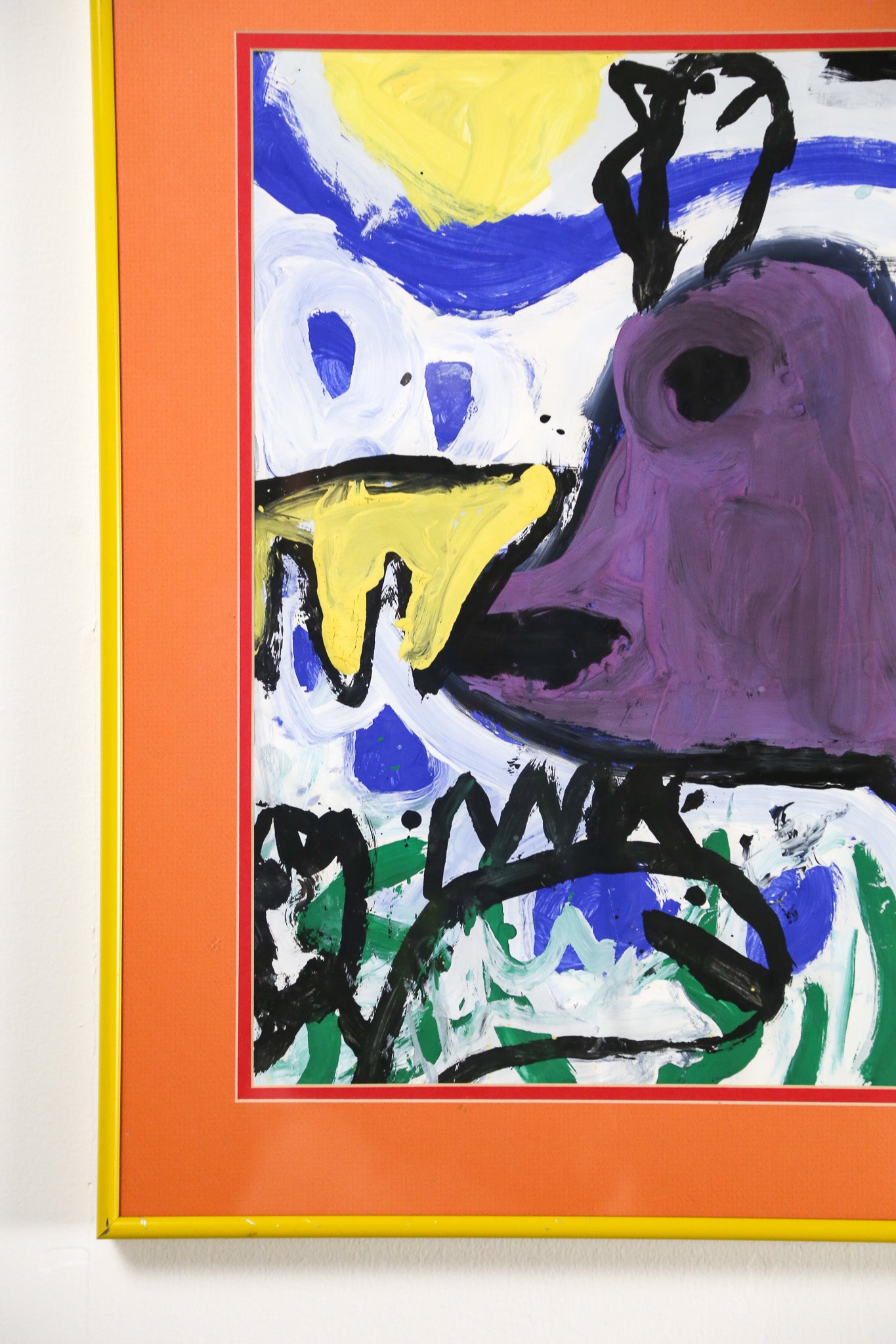 Purple Bird Wall Art / ムラサキのトリ ウォールアート