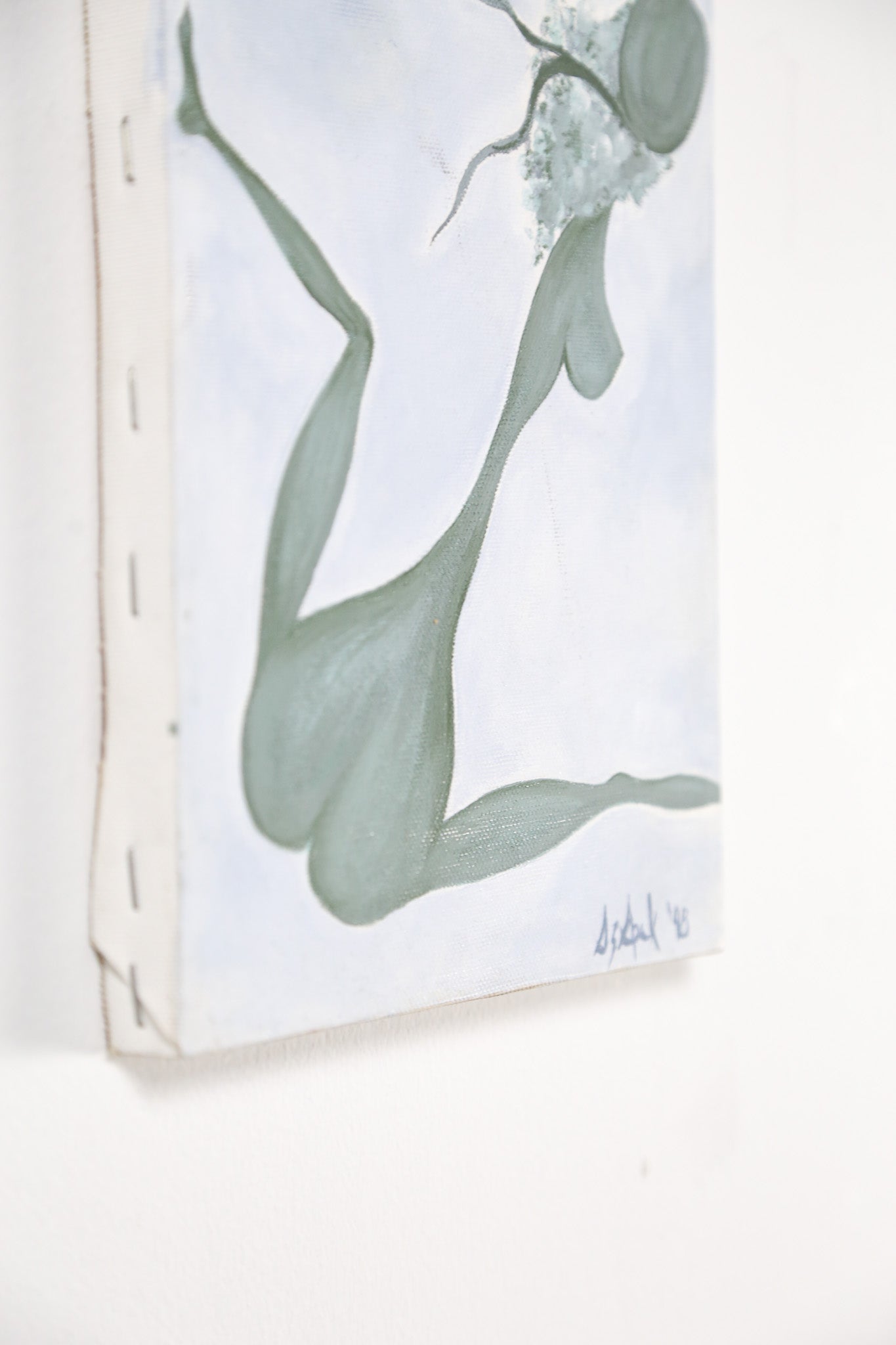 Abstract Green Nude Painting, 1998 / 1998年制作 抽象画 緑の裸婦像