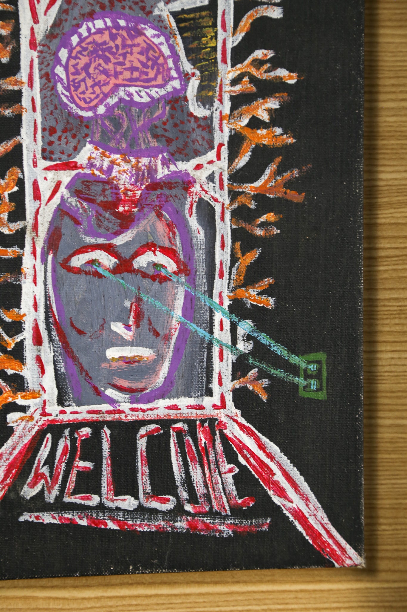 Mixed Media Art "WELCOME" / ミクストメディア アート "WELCOME