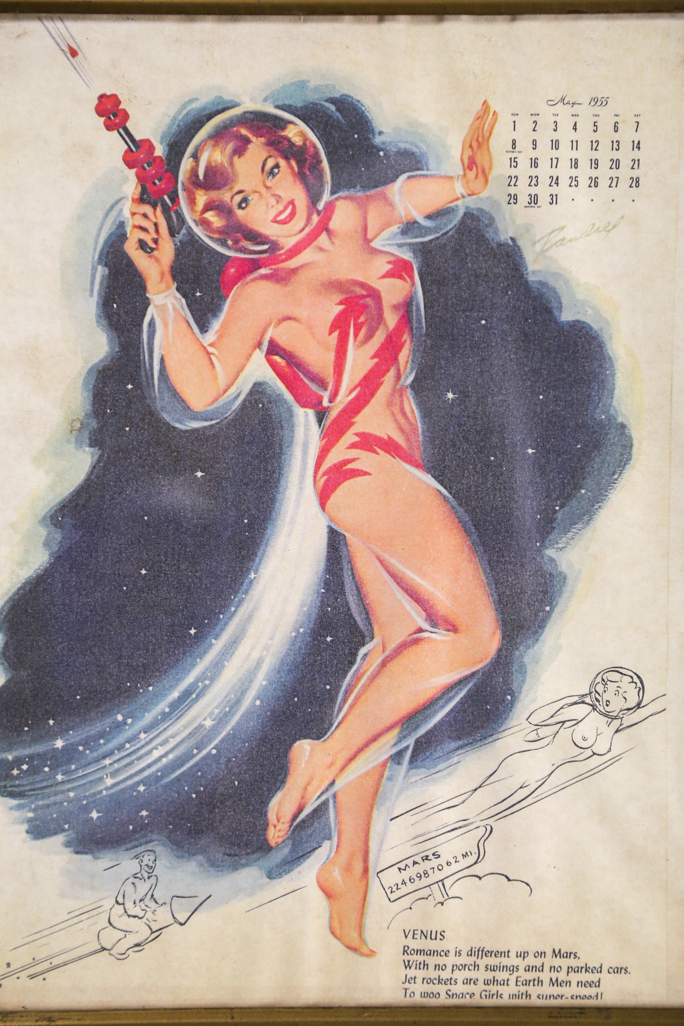 Vintage 1955 Pin-up Calendar / 1955年 ヴィンテージ ピンアップ カレンダー