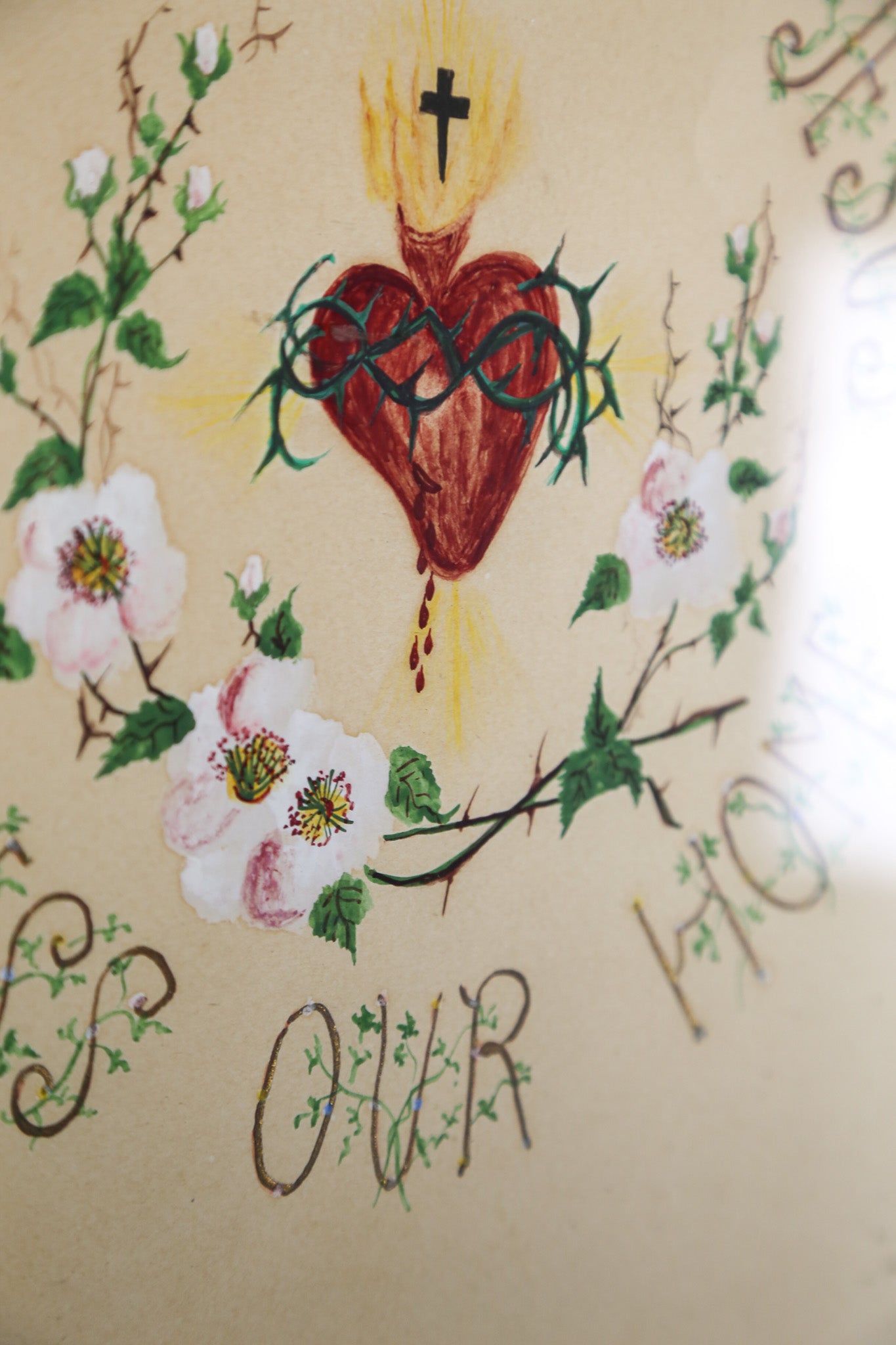 Flower and Heart Wall Art / 花とハート ウォールアート