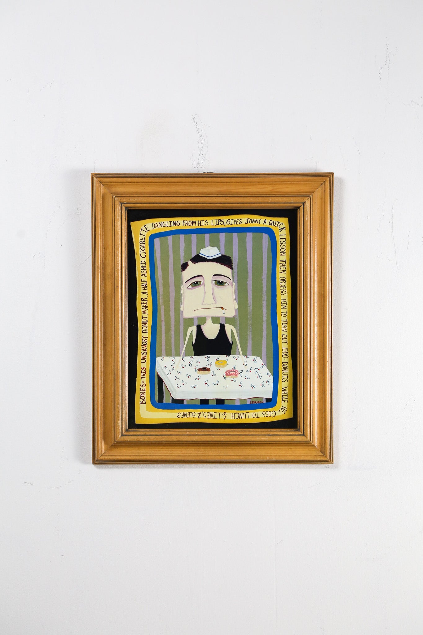 Bones—this unsavory donut maker Framed Art / ヴィンテージ フレーム アート