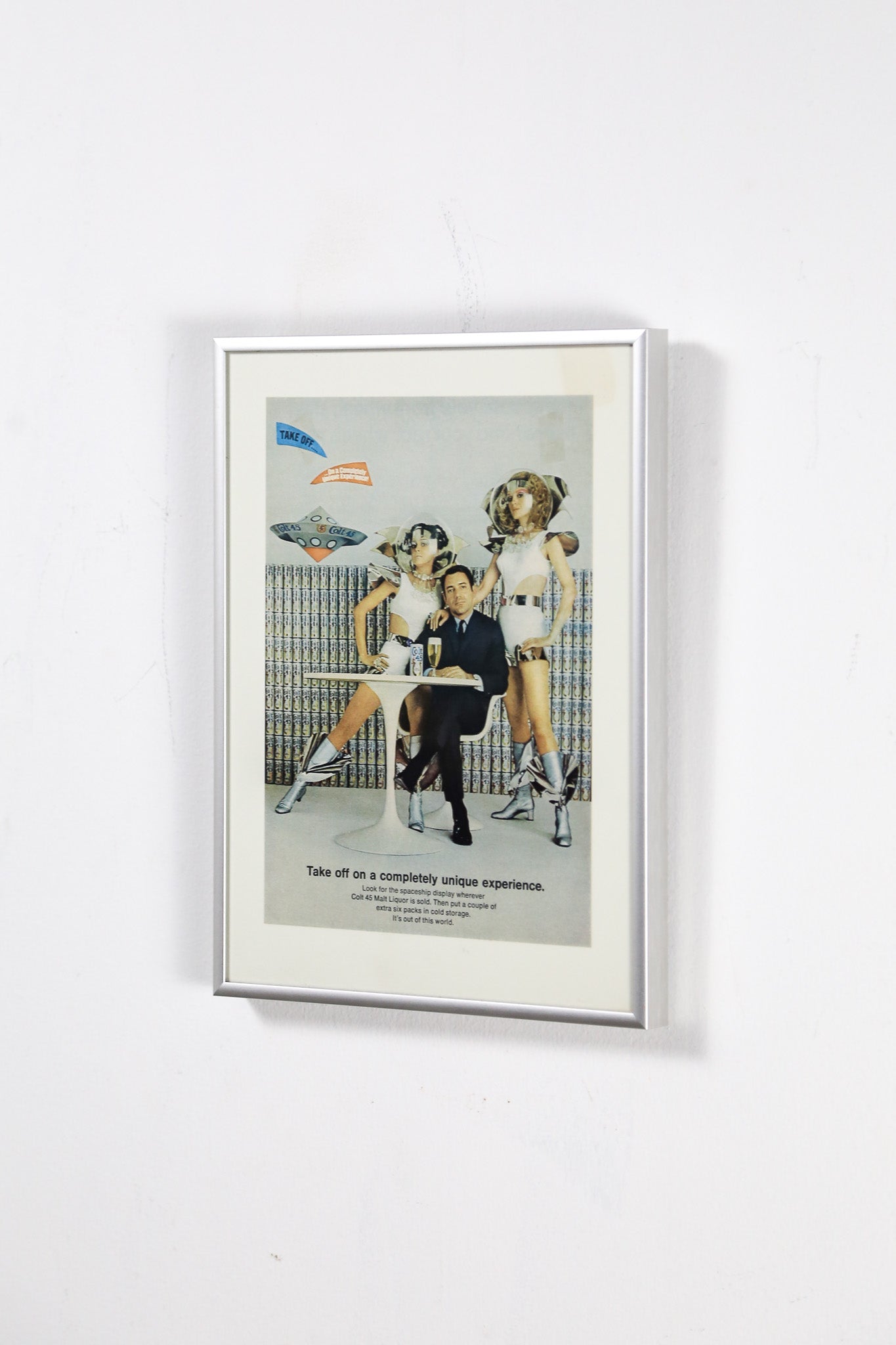 Colt 45 "Space Age" Vintage Framed AD / Colt 45 スペースエイジ ヴィンテージ 額装広告