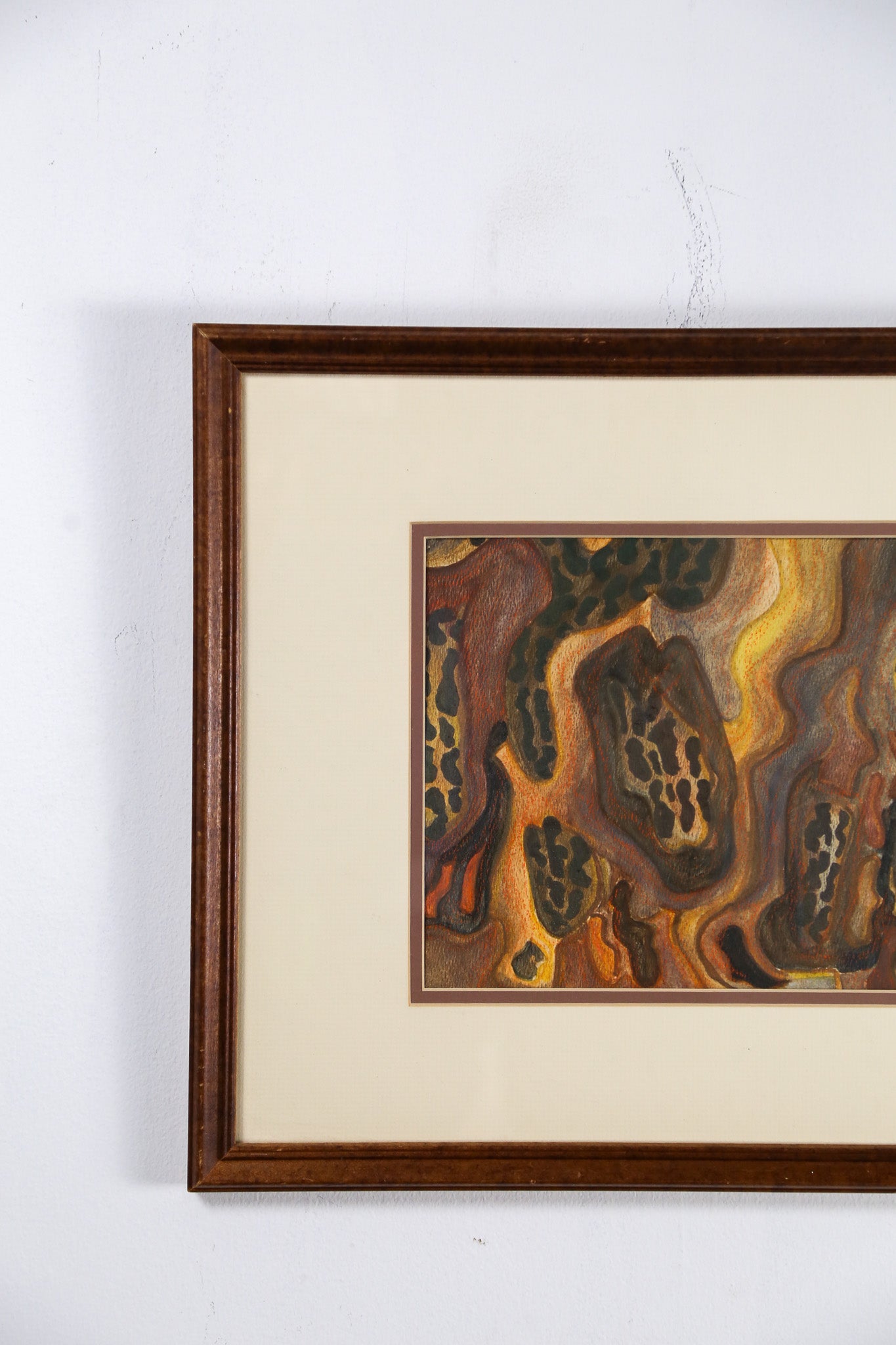 Abstract Fluid Patterns Framed Art / 抽象的な流動紋様の額装アート