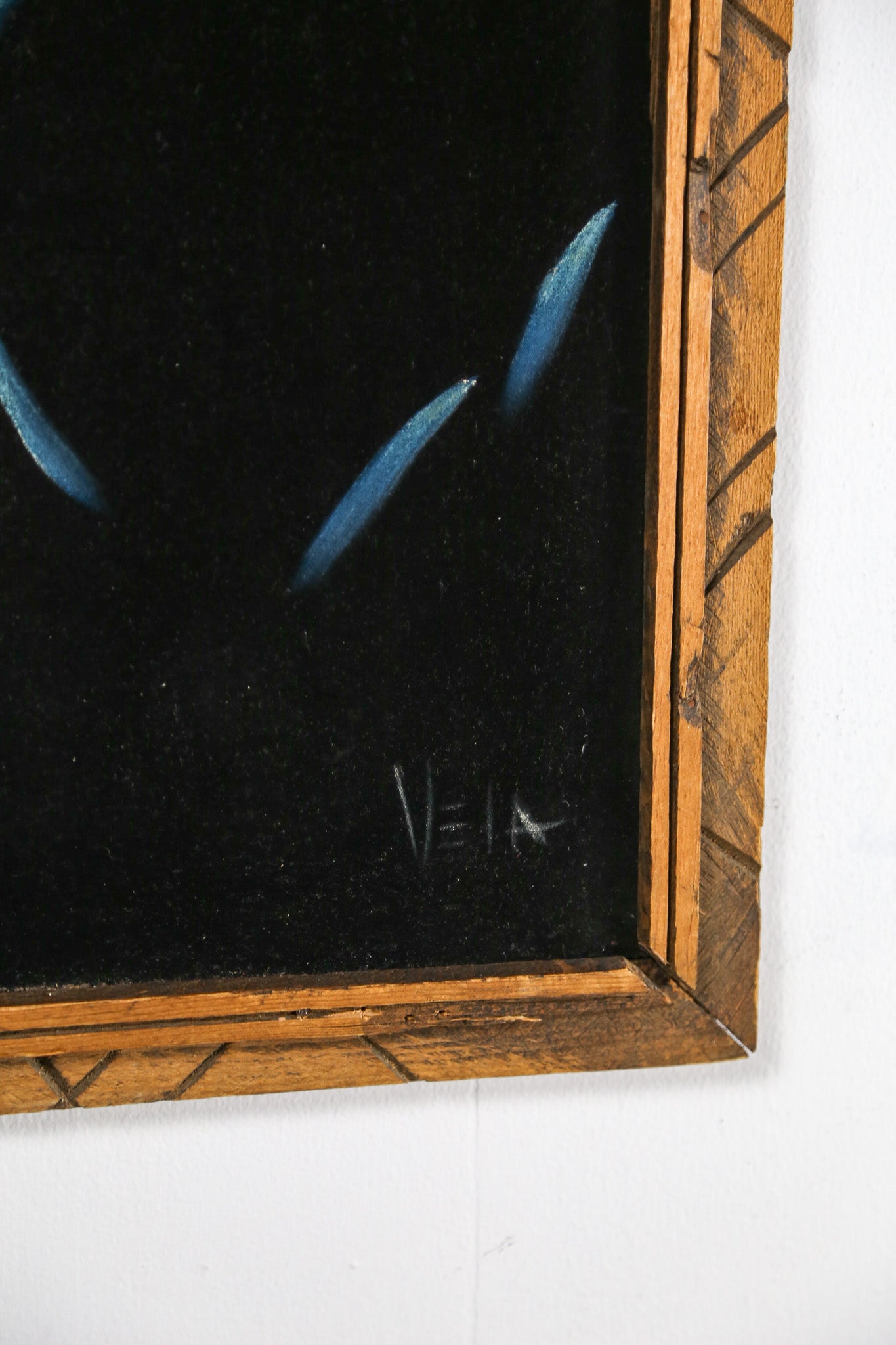 Black Velvet Painting "Head of Christ" / ブラックベルベットペイント「キリストの頭部」