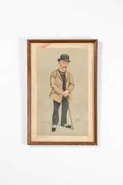 Vanity Fair Caricature "Tess" - Thomas Hardy / ヴァニティ・フェア 風刺画「テス」トーマス・ハーディ