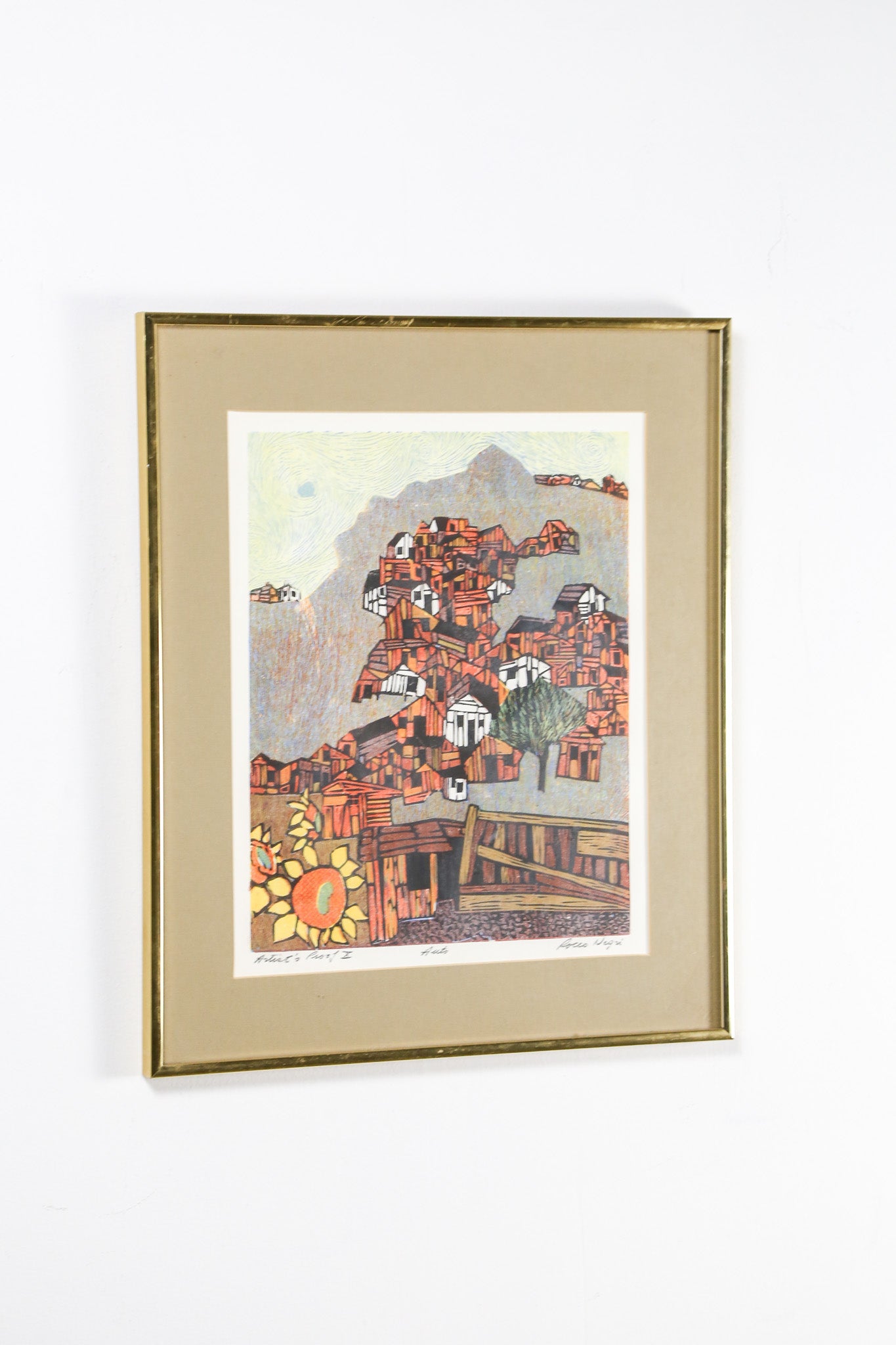 Sunflowers and House / ヒマワリと家