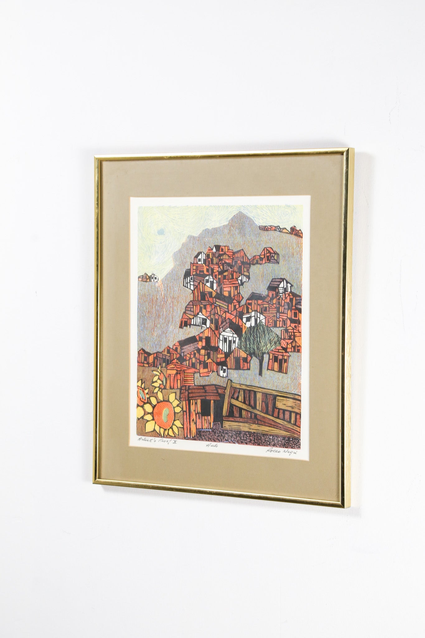 Sunflowers and House / ヒマワリと家