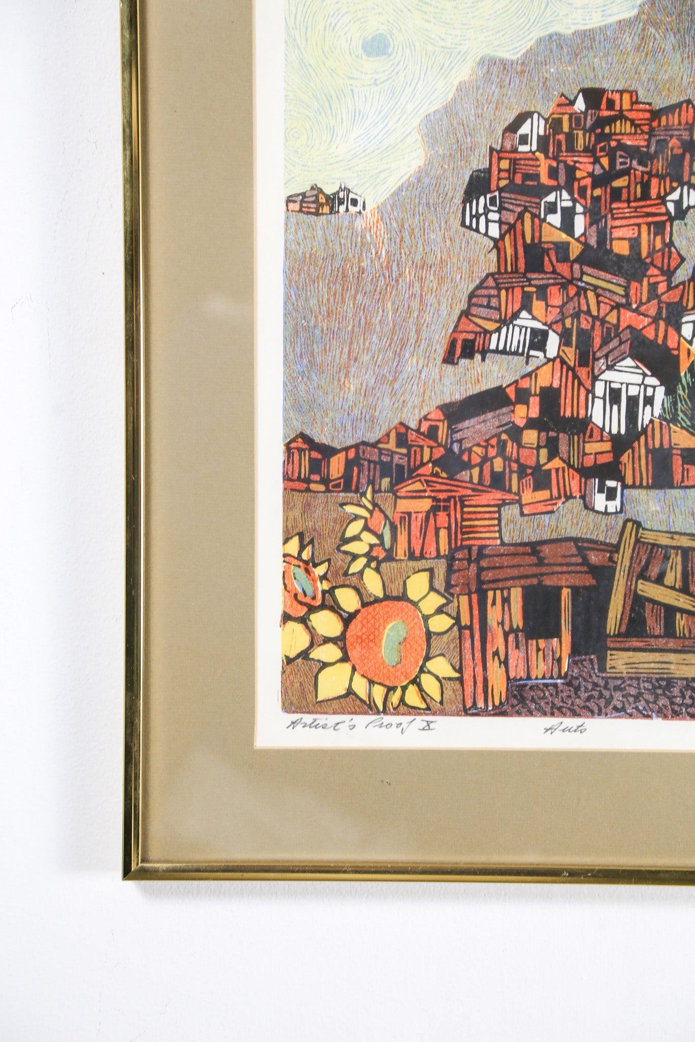 Sunflowers and House / ヒマワリと家