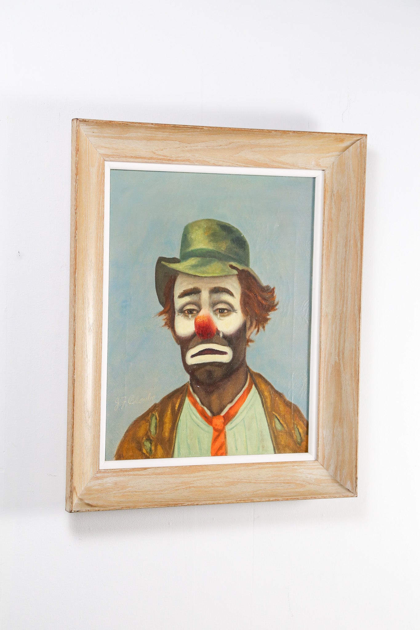 Crying Clown Art Frame / 泣いているピエロ アートフレーム