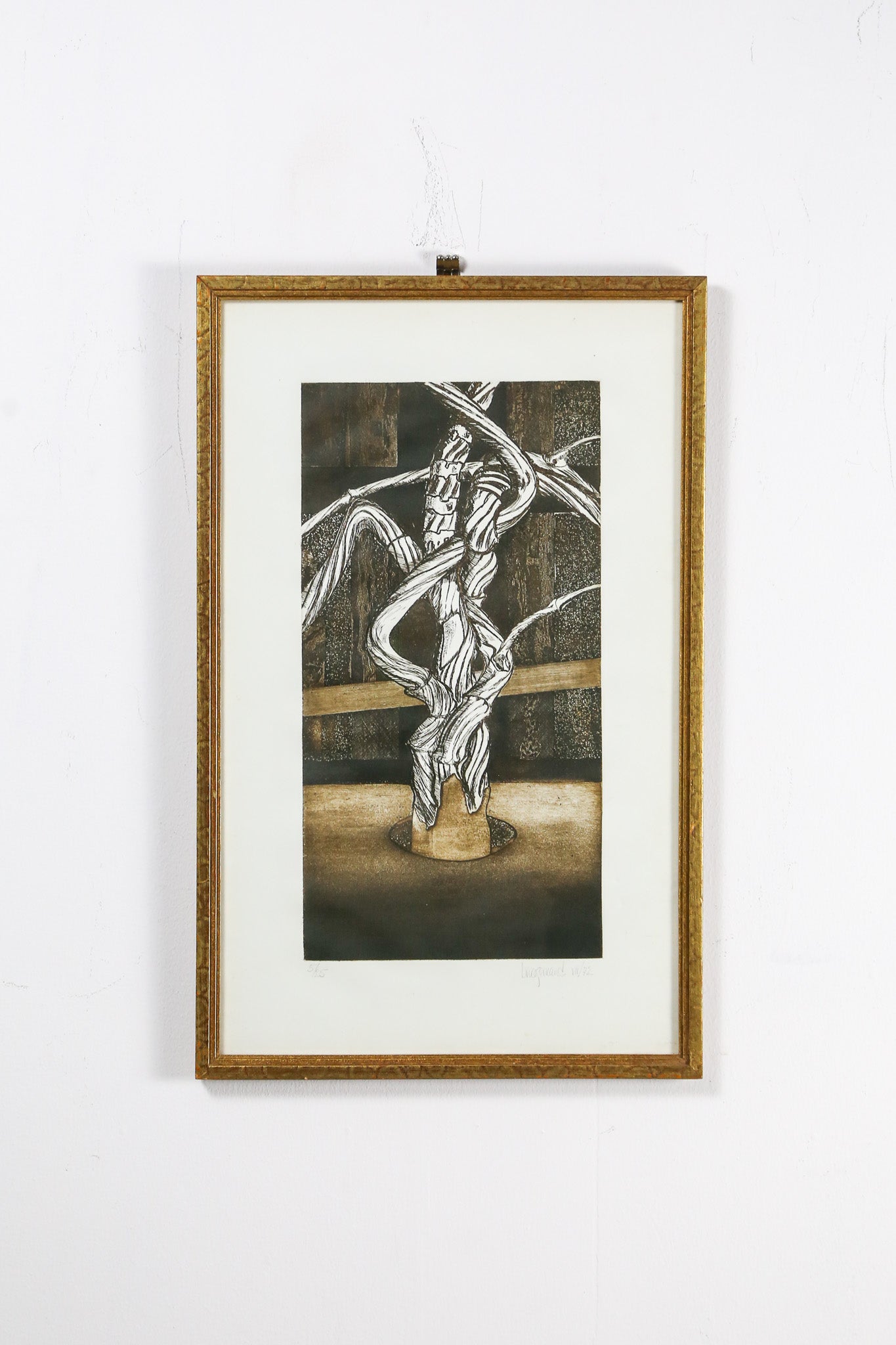 Vintage Abstract Print / ヴィンテージ 抽象版画（1972年）