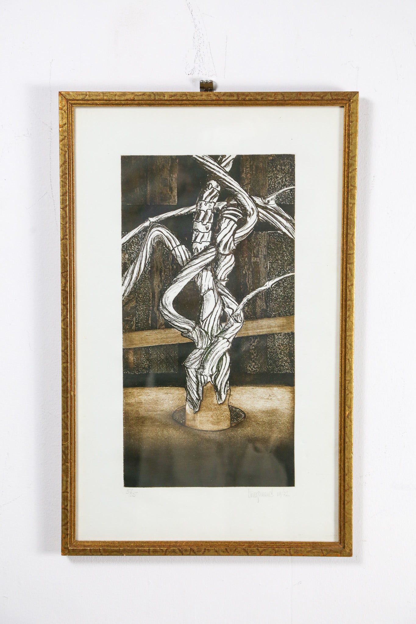 Vintage Abstract Print / ヴィンテージ 抽象版画（1972年）