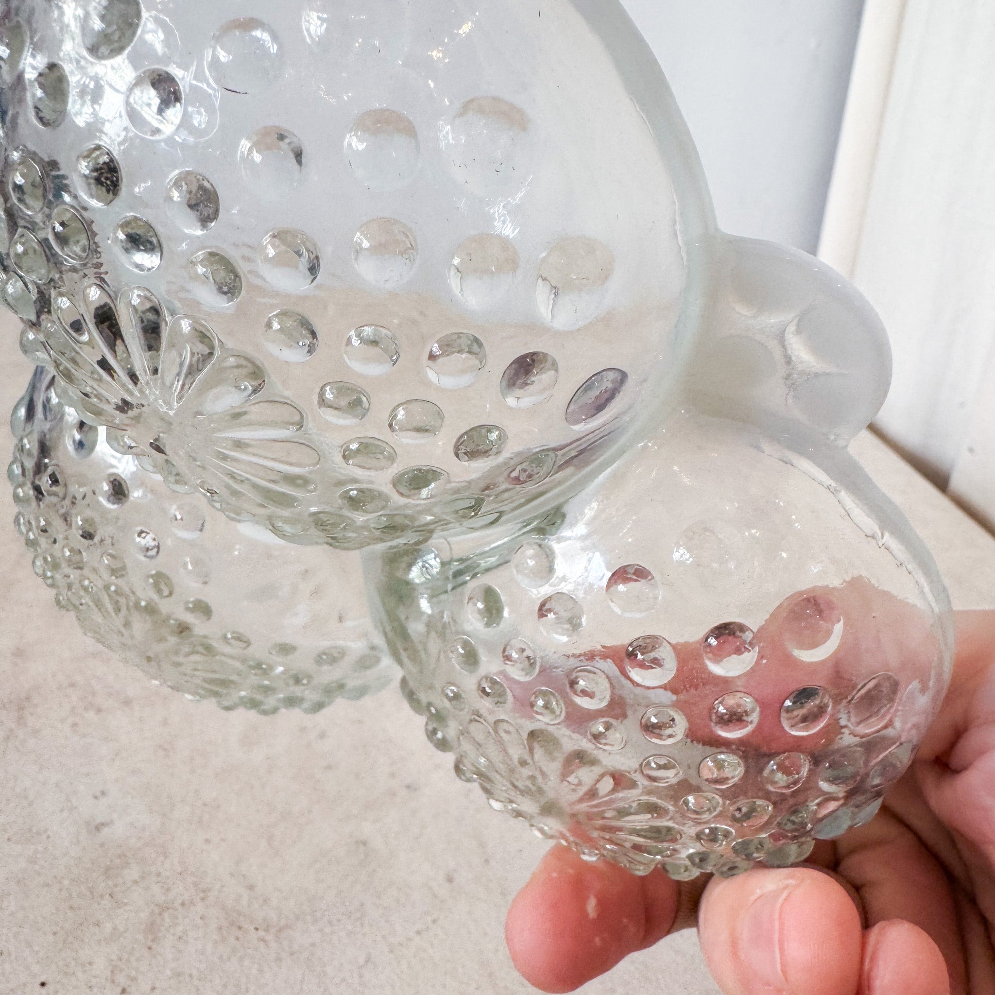 Anchor Hocking Moonstone Candy Dish / アンカーホッキングムーンストンキャンディーディッシュ