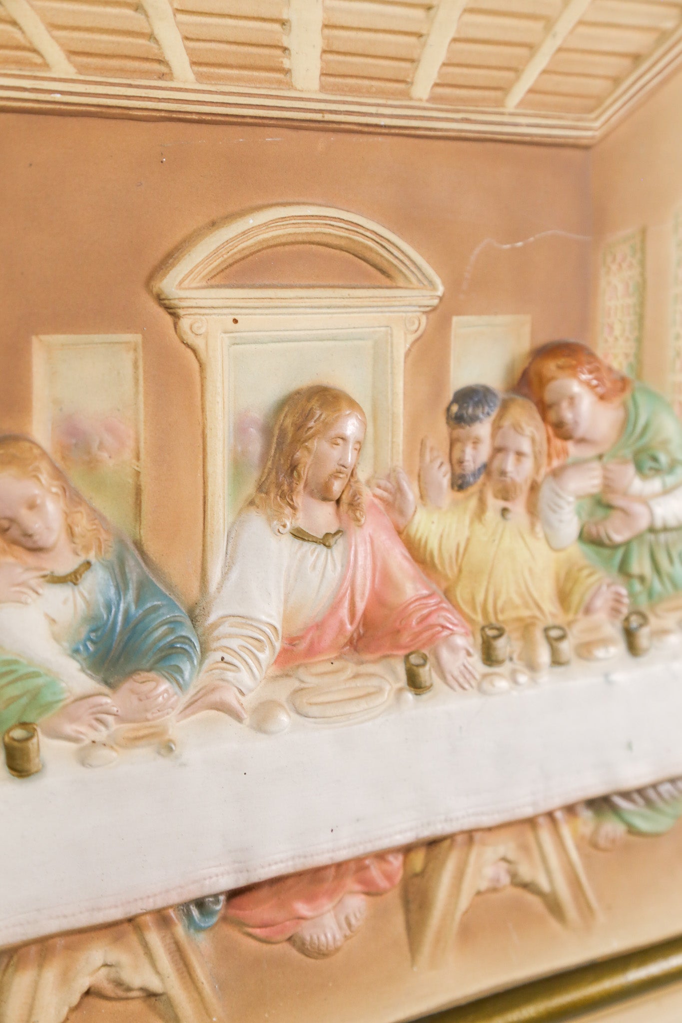 Plaster Relief "The Last Supper" / 石膏 レリーフ 最後の晩餐