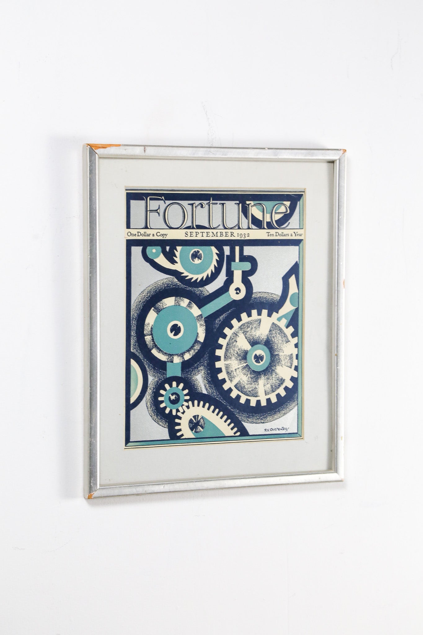 Fortune Magazine Cover Art (September 1932) / フォーチュン誌 表紙デザイン アートフレーム（1932年9月号）