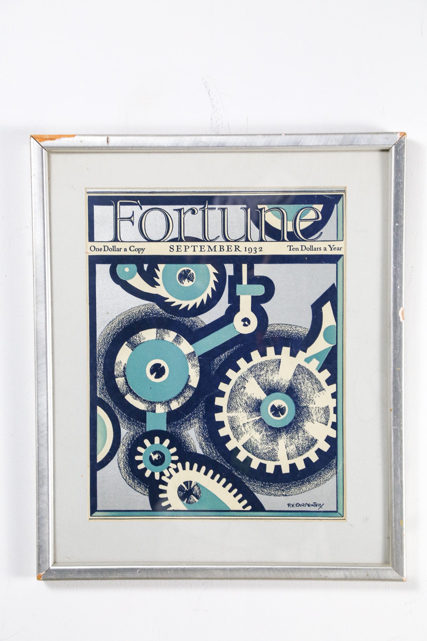 Fortune Magazine Cover Art (September 1932) / フォーチュン誌 表紙デザイン アートフレーム（1932年9月号）