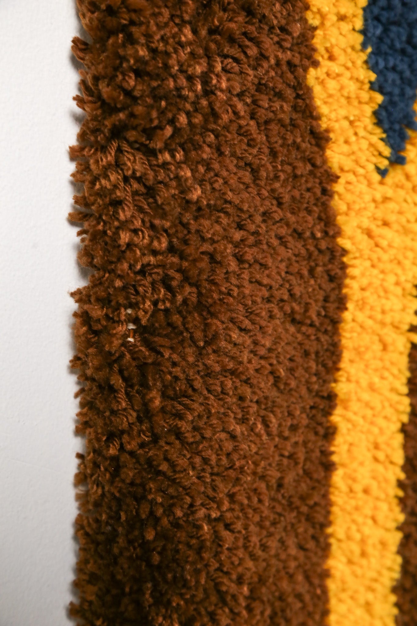 Blue Brown Yellow Fabric Panel / ブルー ブラウン イエロー ファブリックパネル