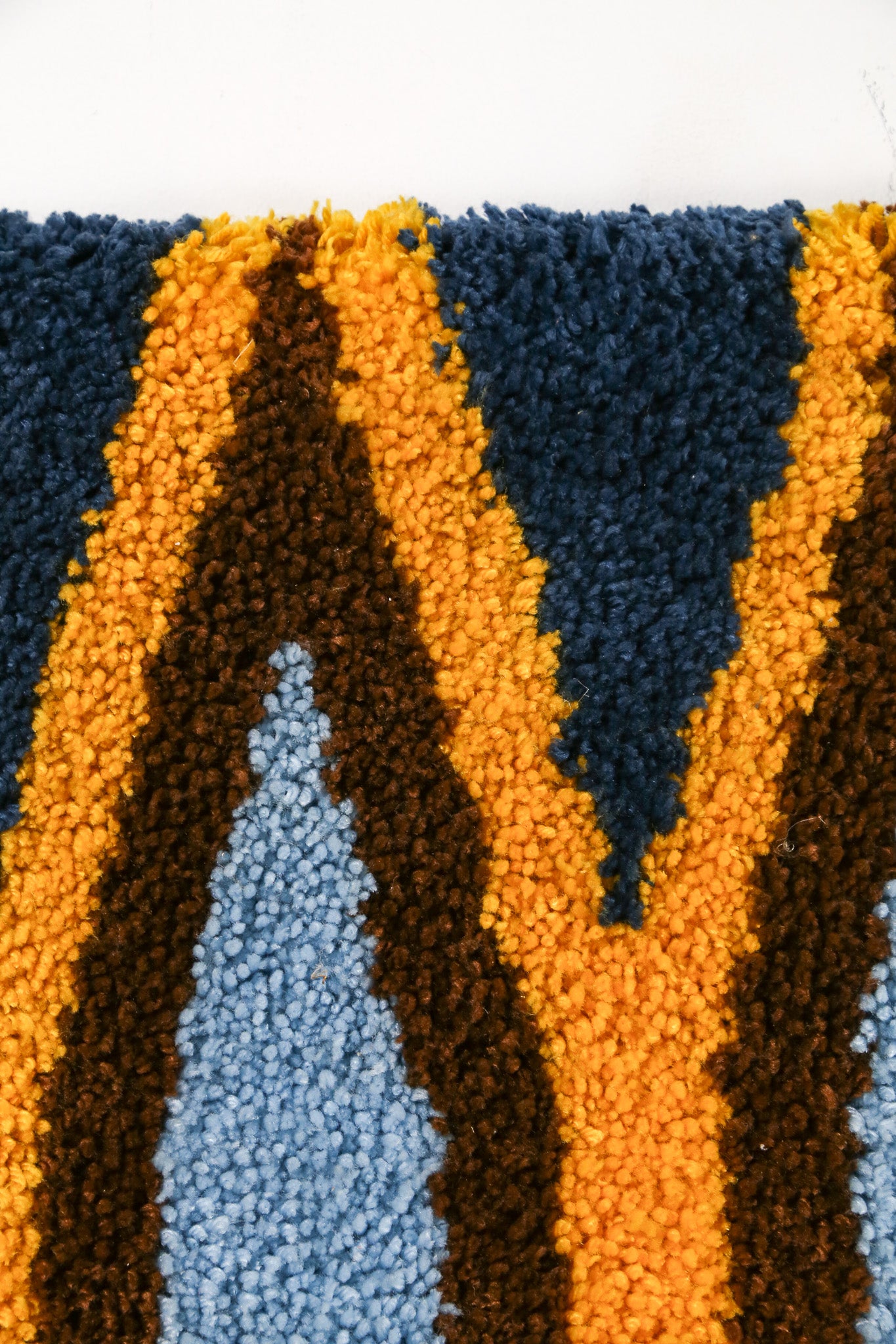 Blue Brown Yellow Fabric Panel / ブルー ブラウン イエロー ファブリックパネル